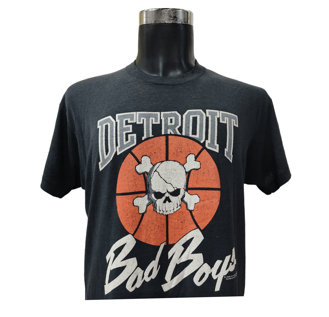 Vintage Vintage 80s DETROIT PISTONS BAD BOYS Distressed T-shirt Size US L / EU 52-54 / 3 - 2 Thumbnail