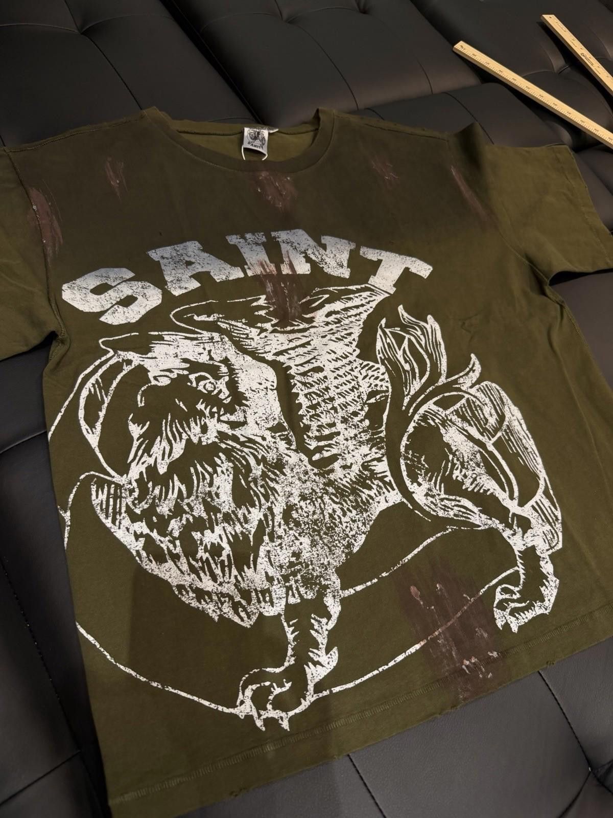 Saint Vanity Size L - Saint Vanity T-shirt 2025 Green Authentic (NEW) Size US L / EU 52-54 / 3 - 3 Thumbnail