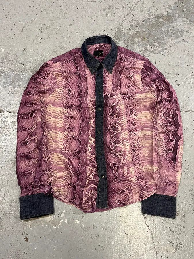 トップス 00s archive justcavalli python shirt y2k 00s archive justcavalli python shirt y2k - メルカリ