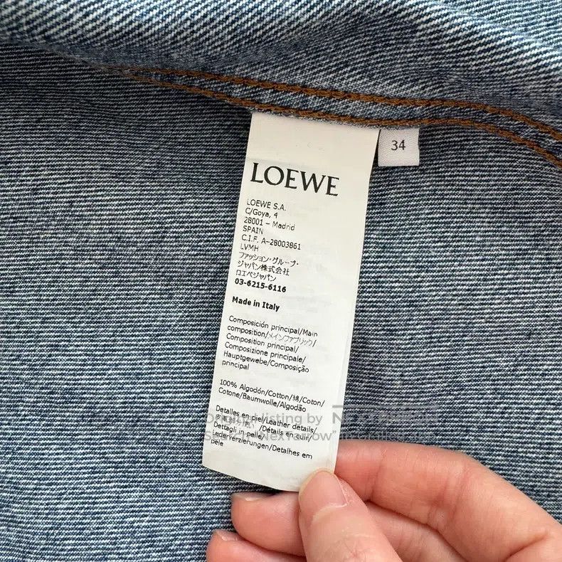 Loewe LOEWE Denim Jacket, Classic Style, Made of 100% Cotton. Br Size XXS / US 00 / IT 34 - 5 Thumbnail