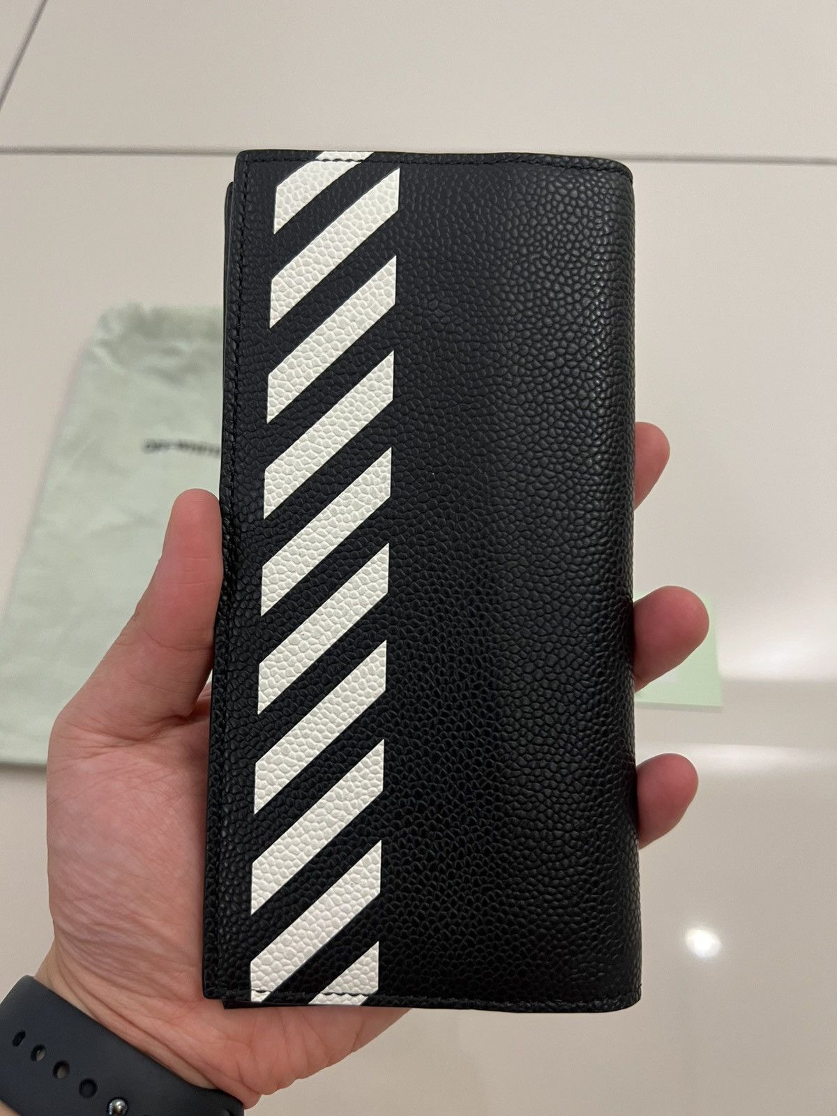 Off-White Off White Diagonal Long Wallet Black Size ONE SIZE - 2 Thumbnail