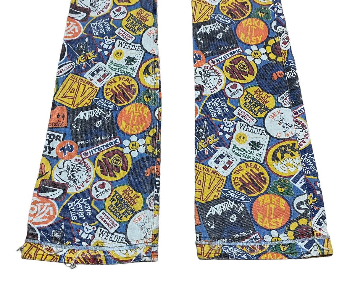 Hysteric Glamour × Japanese Brand Very Rare Design Vintage Hysteric Glamour Flared Jeans 1990s Size US 30 / EU 46 - 5 Thumbnail