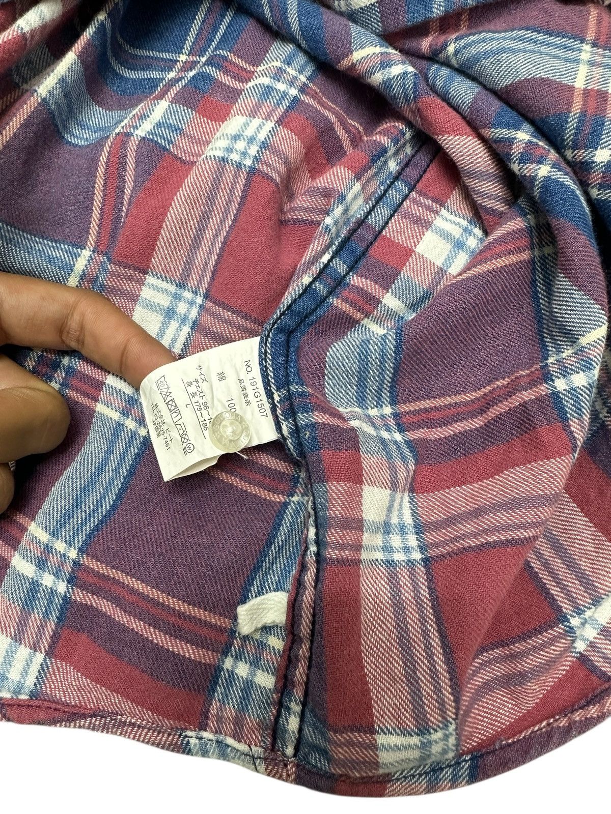 20471120 2000s GOTCHA POEM TARTAN JUNYA CDG STYLE SHIRT BUTTON Size US M / EU 48-50 / 2 - 7 Thumbnail