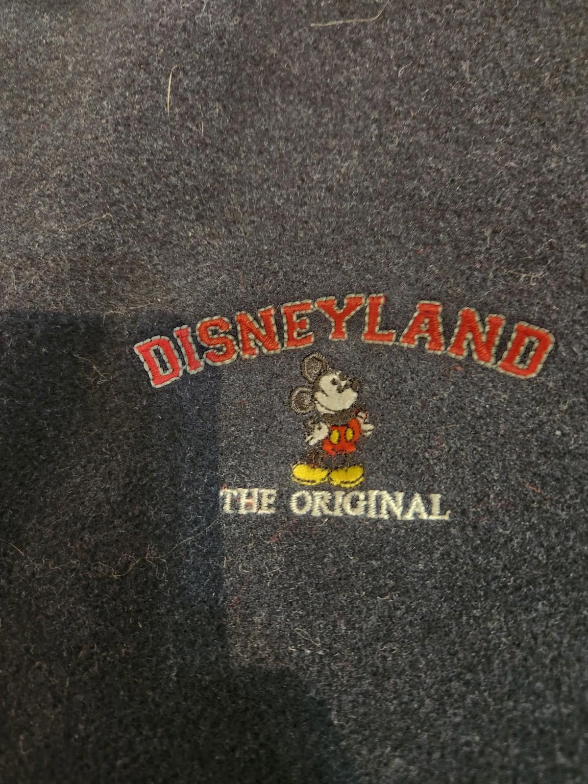 Designer RARE VTG Disneyland Varsity Leather & Wool Jacket Navy S Size US S / EU 44-46 / 1 - 2 Thumbnail
