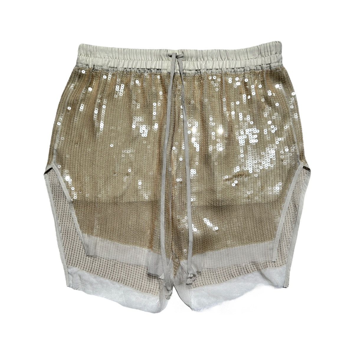 Rick Owens × Rick Owens Drkshdw $2,500 SS23 Edfu sequin shorts Size US 32 / EU 48 - 1 Thumbnail