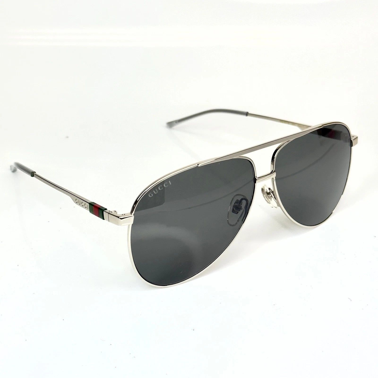 Gucci GUCCI GG1677S Stripe 1677 Sport Aviator Sunglasses 001 Size ONE SIZE - 9 Thumbnail