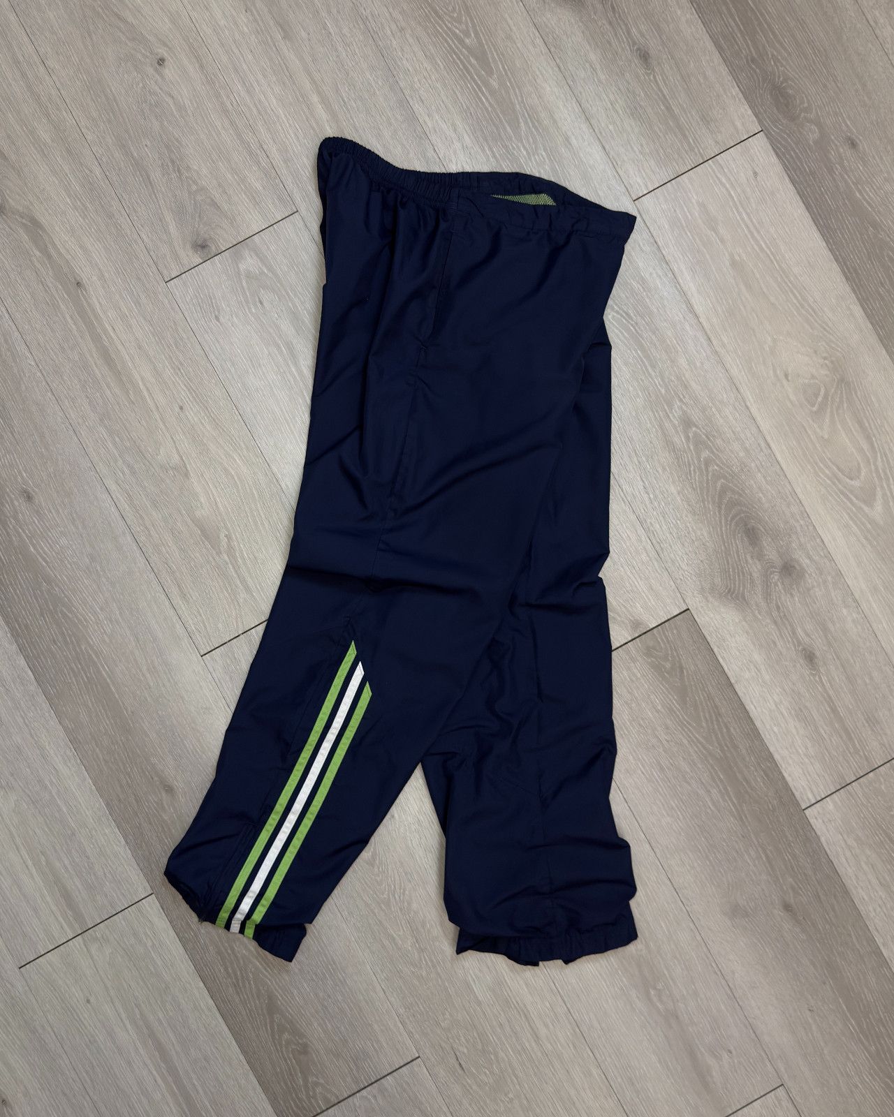 Adidas × Vintage Vintage 2005 Adidas Navy Blue Flare Track Pants - Size Large Size US 34 / EU 50 - 2 Thumbnail