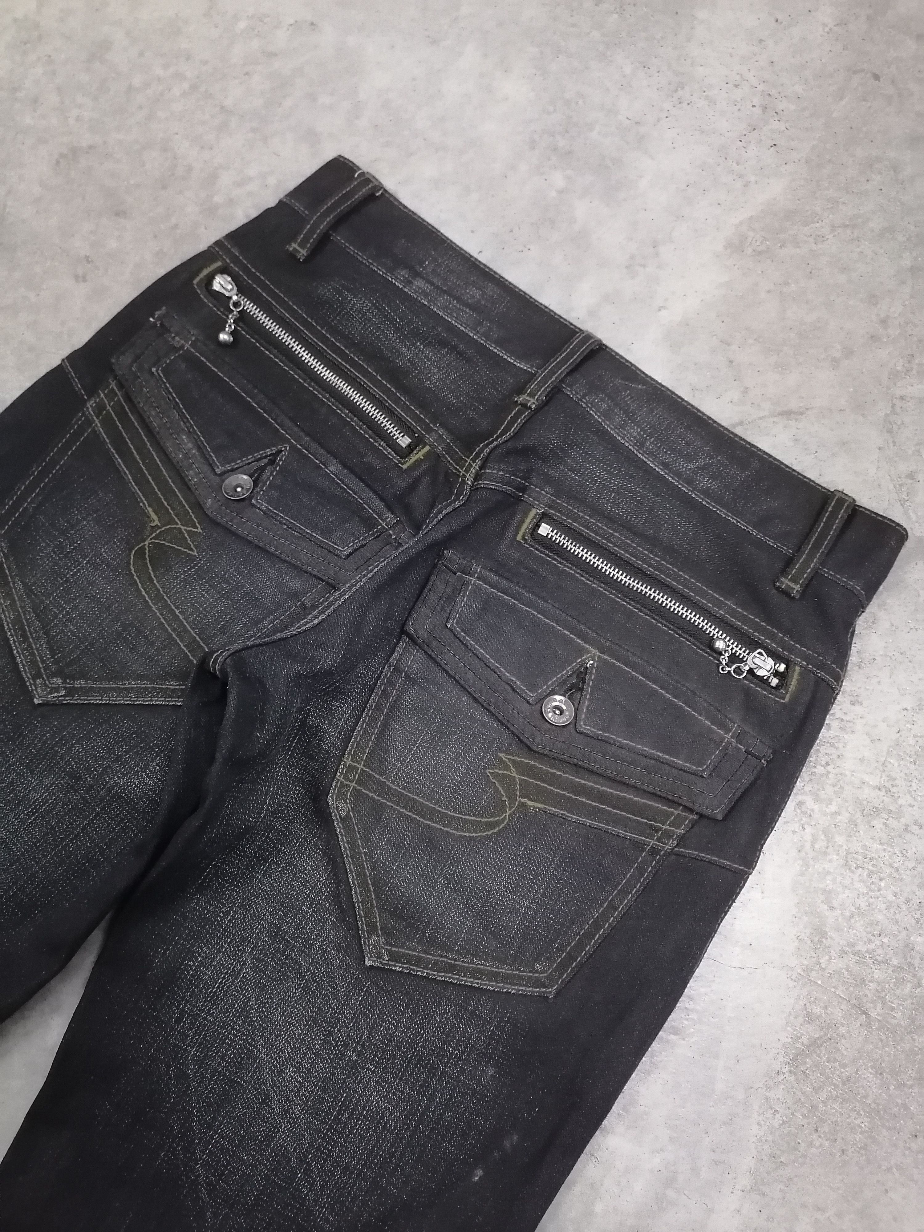 14th Addiction × If Six Was Nine × semanticdesign Flare Jeans Semantic Design Claw Mark Denim Pants Size US 31 - 9 Thumbnail