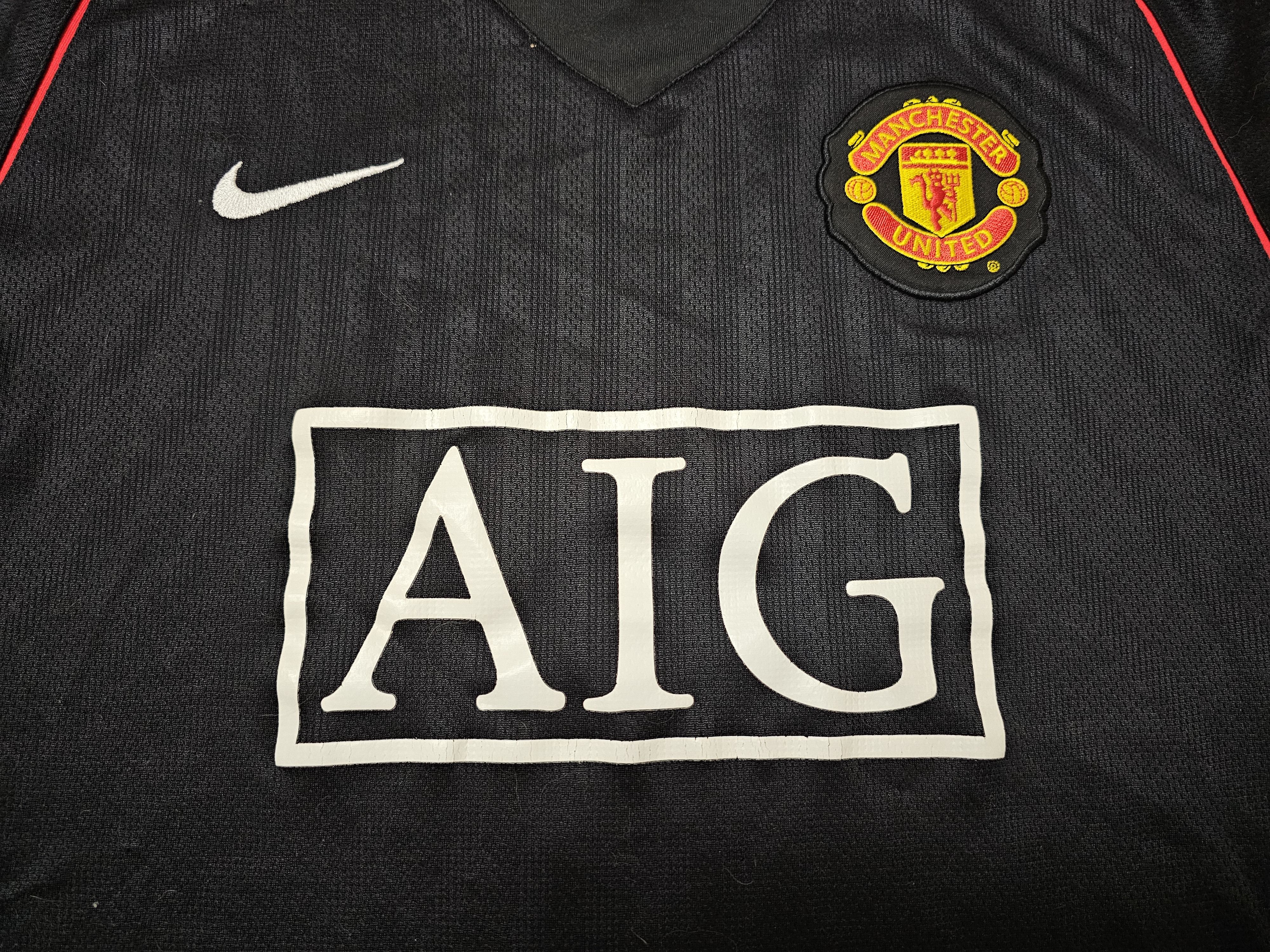 Nike MANCHESTER UNITED 2007 2009 AWAY FOOTBALL SOCCER JERSEY Size US M / EU 48-50 / 2 - 3 Thumbnail