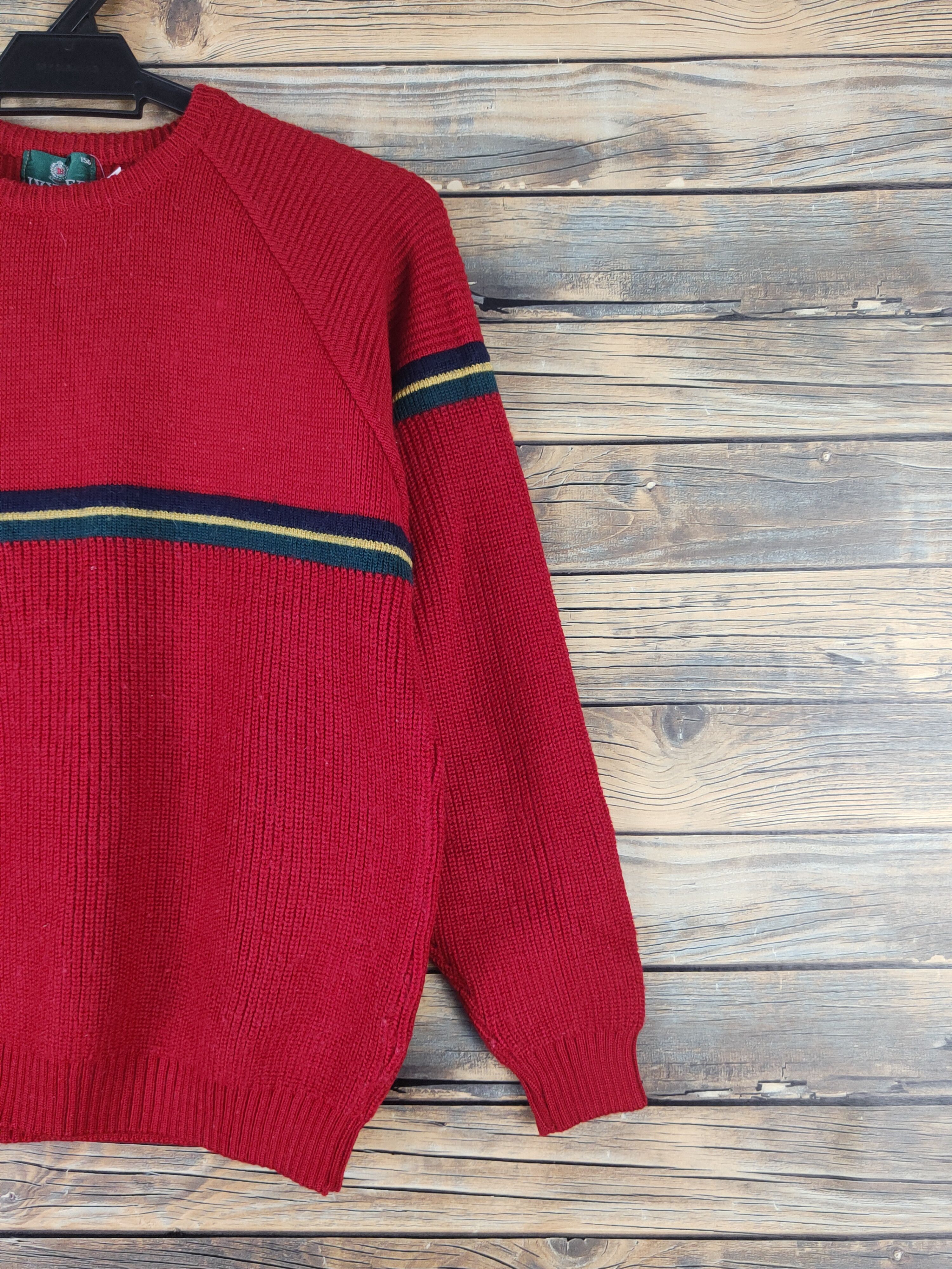 Homespun Knitwear × Japanese Brand × Vintage Ivyger Red Knitwear vintage Sweatshirts #W1510 Size S / US 4 / IT 40 - 5 Thumbnail