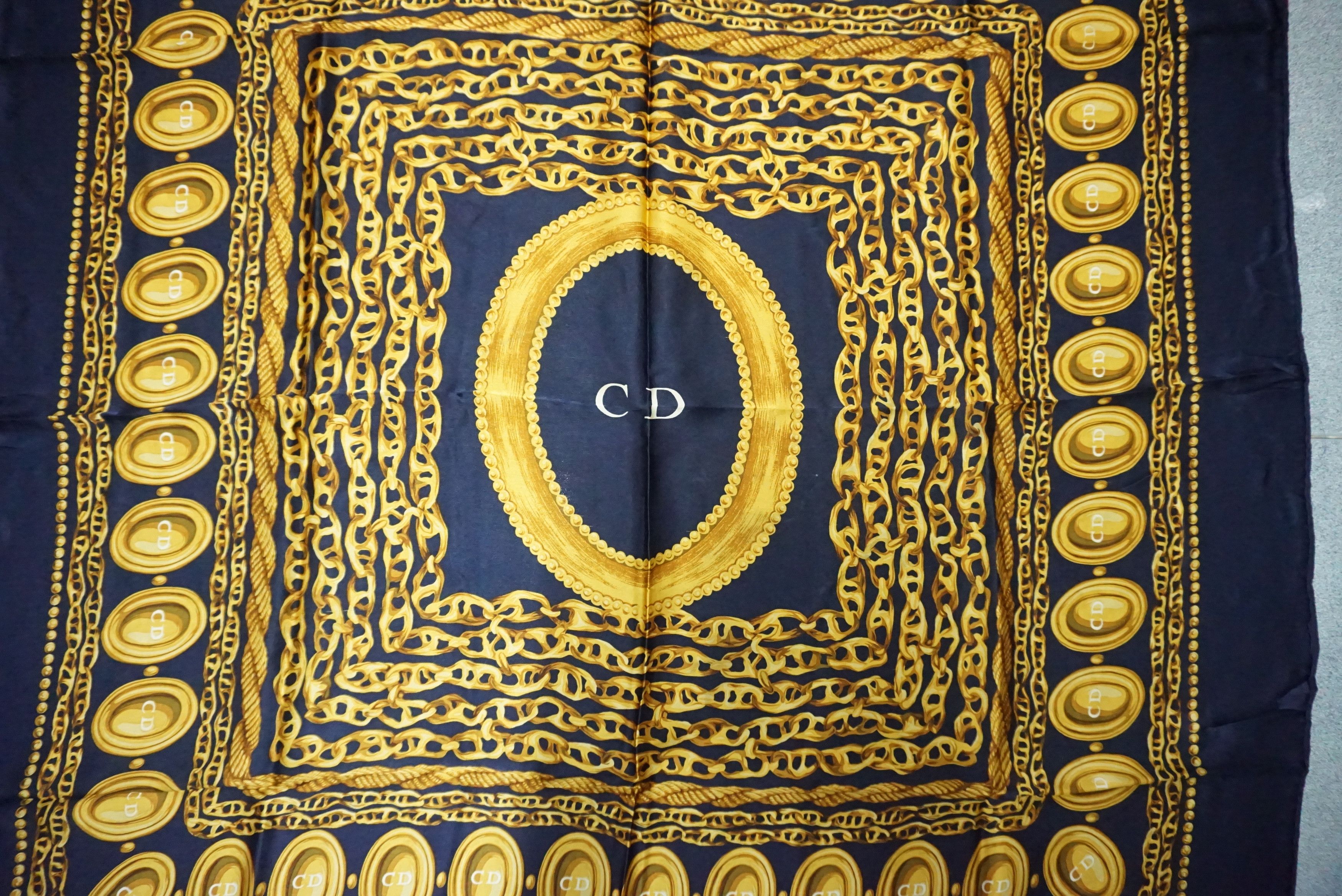 Christian Dior Monsieur Christian Dior Silk Vintages Scarf Size ONE SIZE - 6 Thumbnail