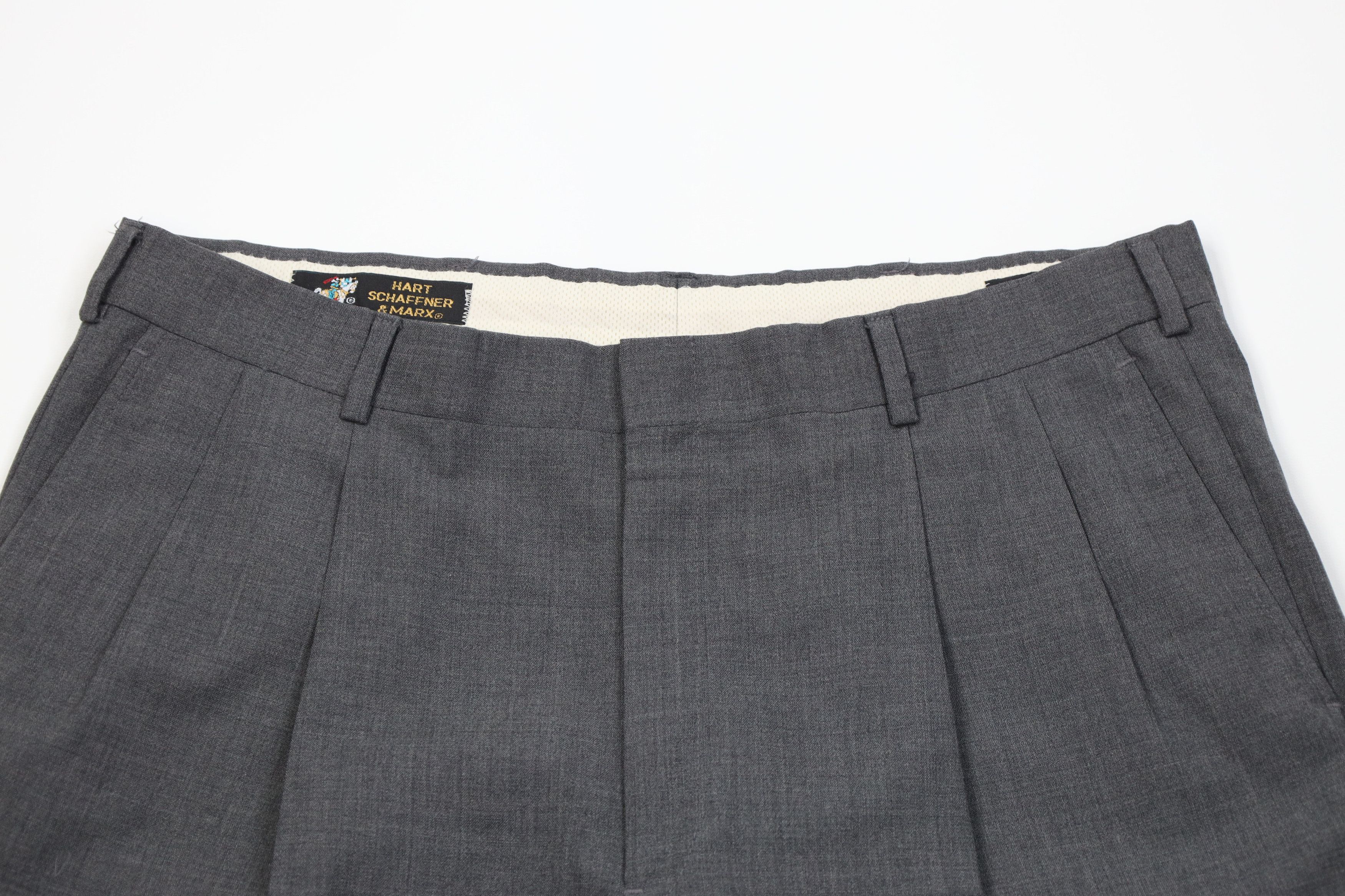 Vintage Vintage 90s Streetwear Pleated Wide Leg Chino Pants Gray USA Size US 36 / EU 52 - 2 Thumbnail