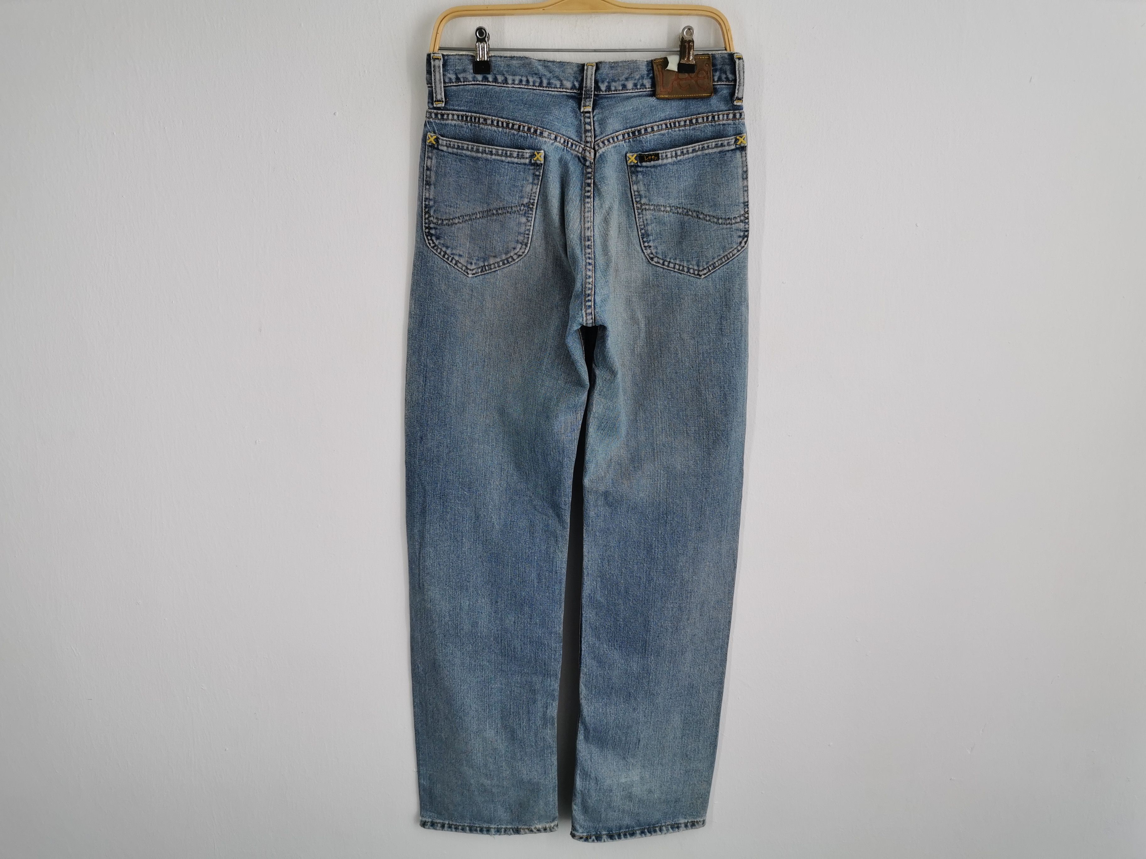 Lee Distressed Vintage 90's Lee Half Selvedge Made In Japan Size US 29 - 2 Thumbnail