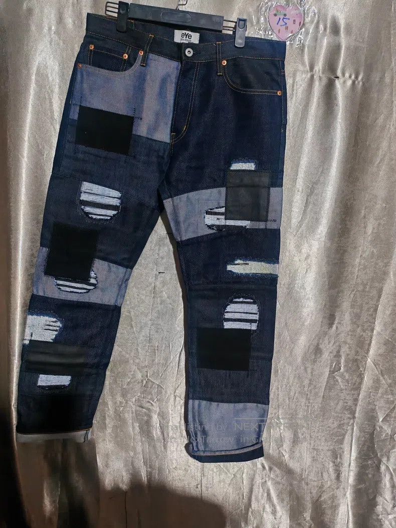 Junya Watanabe JUNYA WATANABE size L Patchwork Denim Pants Size US 27 - 1 Thumbnail
