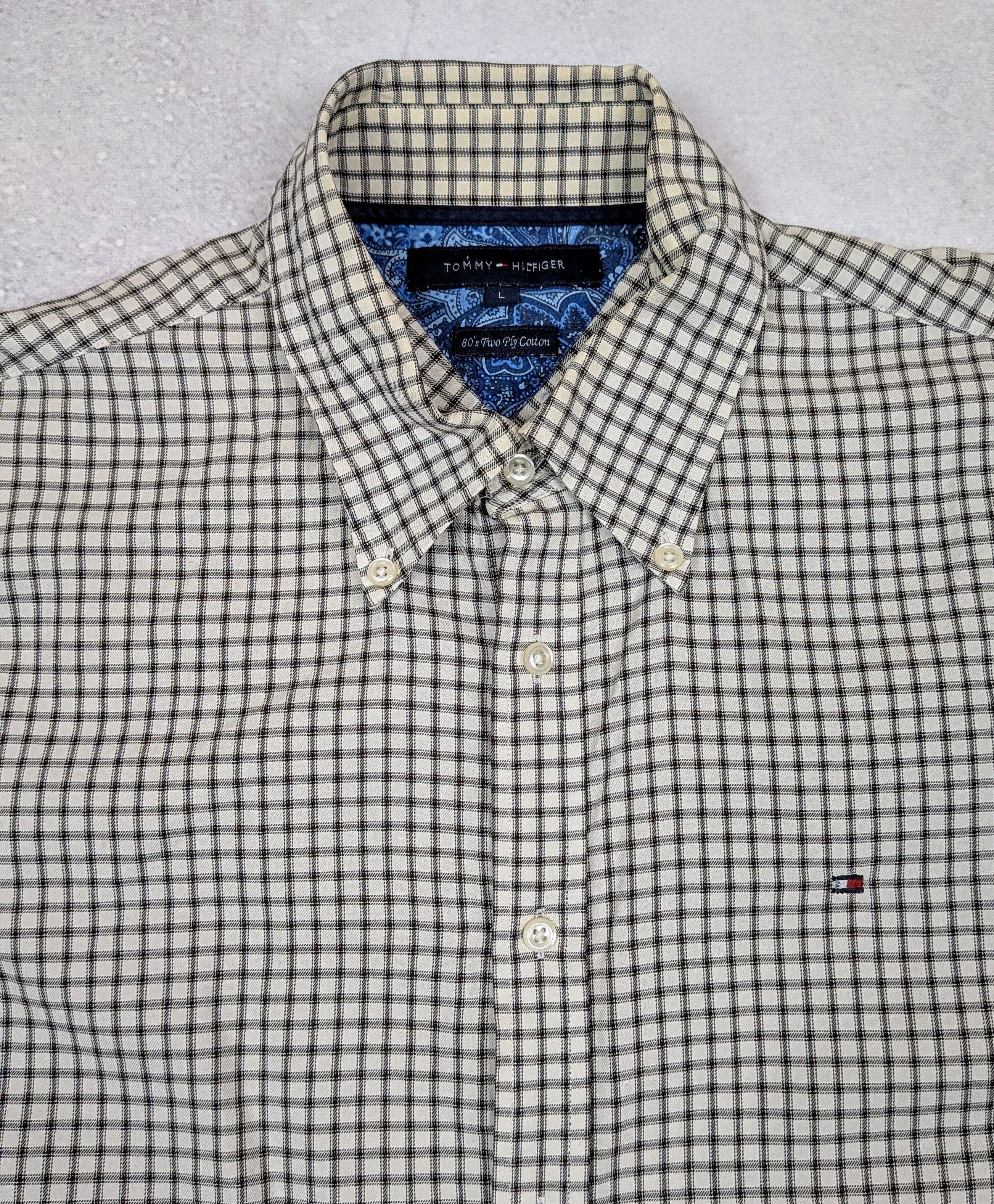 Tommy Hilfiger Tommy Hilfiger Vintage Y2K Checkered Shirt Size L/XL Size US L / EU 52-54 / 3 - 8 Thumbnail