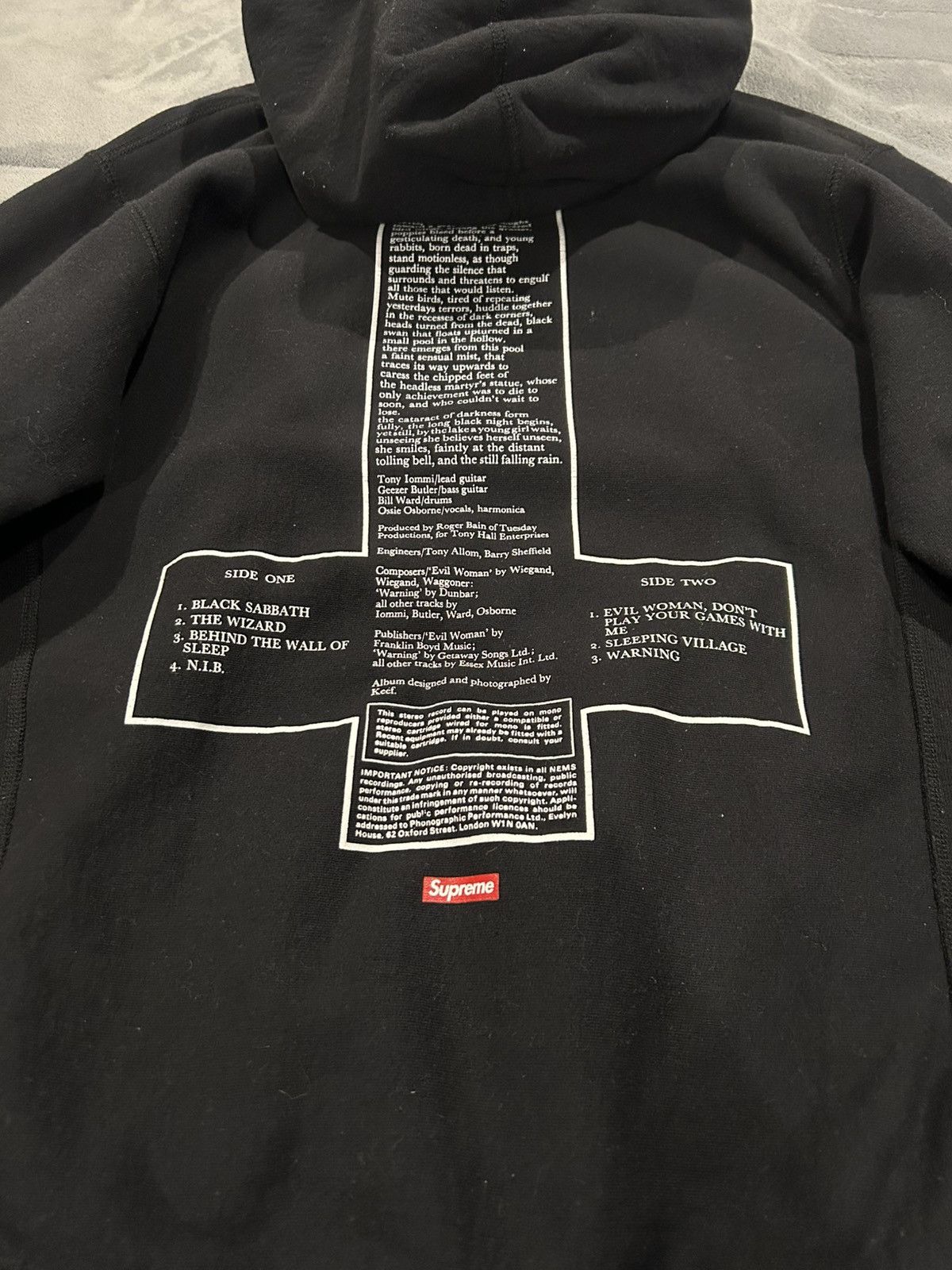 Black Sabbath × Supreme Supreme X Black Sabbath Hoodie | Grailed