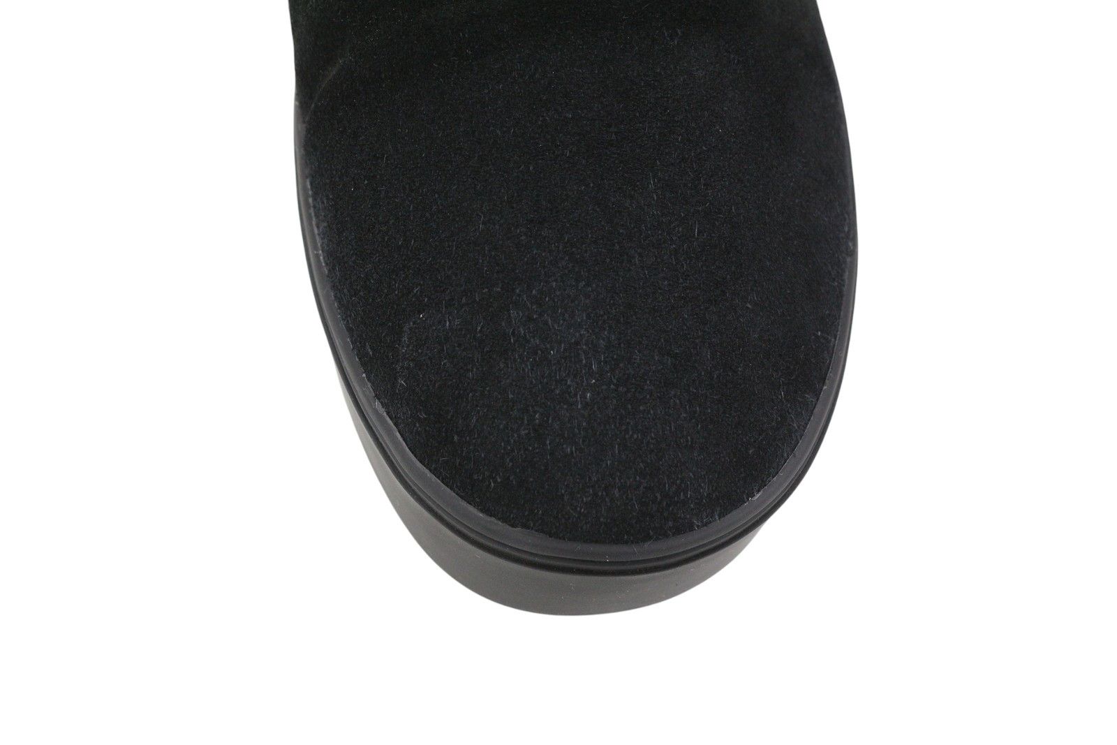 Chiara Ferragni ANKLE EYELIKE BLACK SUEDE EU38 Fleece Boots 87735 Size US 7 / IT 37 - 11 Thumbnail