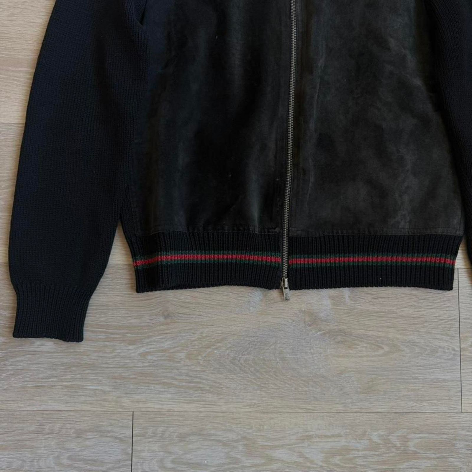 Gucci Gucci by Tom Ford Leather Jacket Suede & Knit Panel 2004 Size US S / EU 44-46 / 1 - 5 Thumbnail