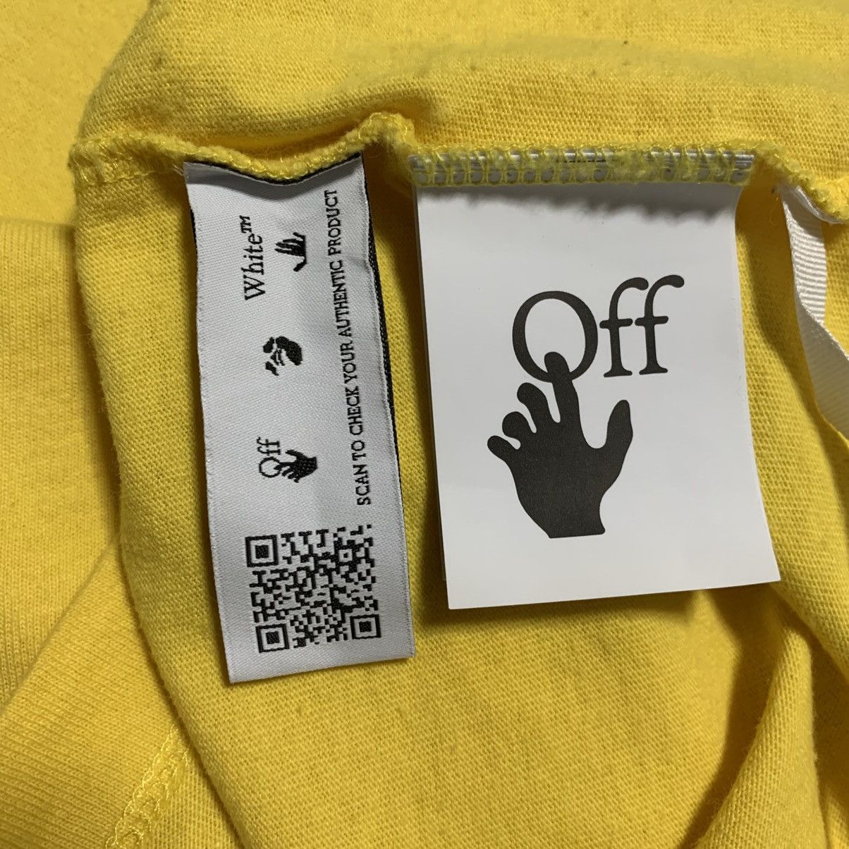 Off-White Off White Small Graffiti Arrows Yellow Tee Virgil Abloh Size US S / EU 44-46 / 1 - 8 Thumbnail