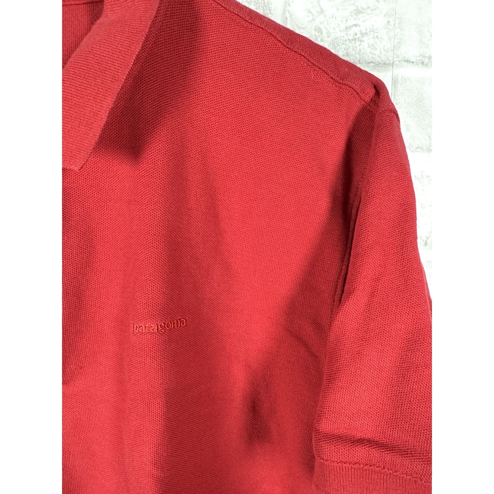 Patagonia Patagonia Red Organic Cotton Polo Shirt Mens M Size US M / EU 48-50 / 2 - 3 Thumbnail