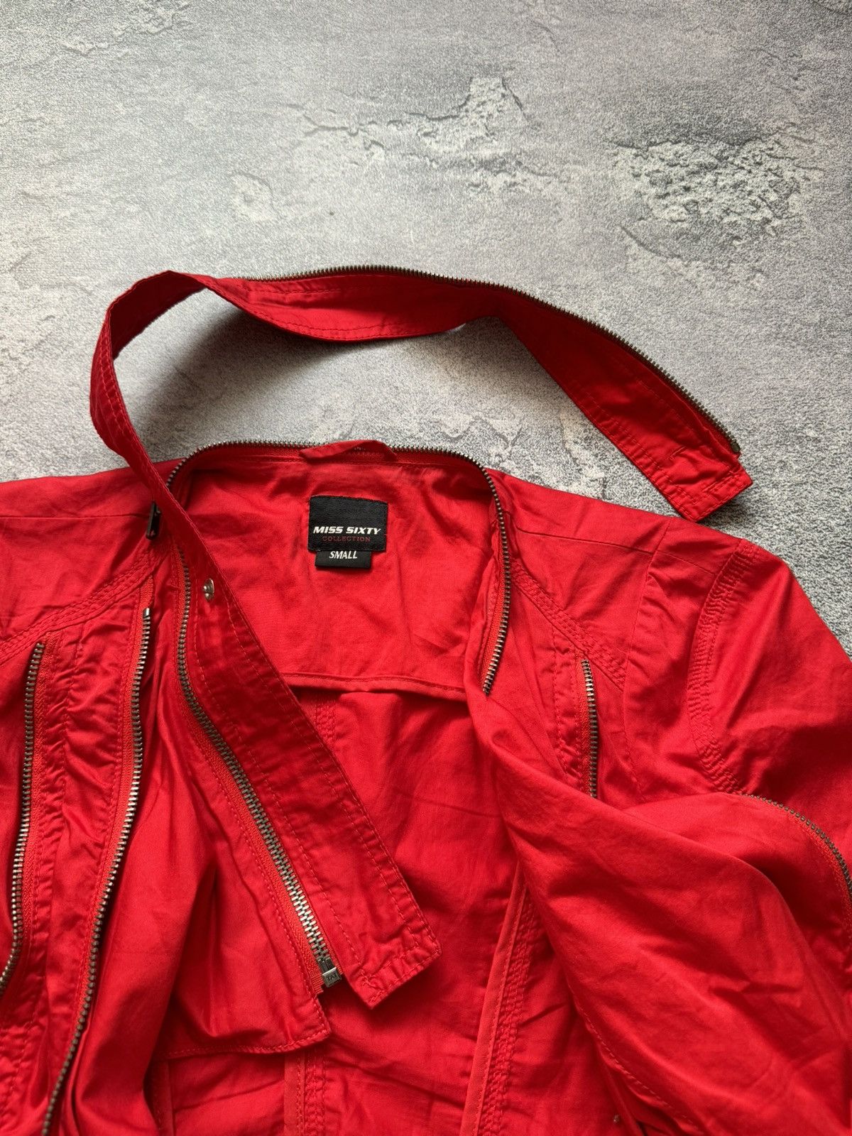 Japanese Brand × Miss Sixty Miss sixty S road motorcycle zip red jacket Avantgarde Size S / US 4 / IT 40 - 11 Thumbnail