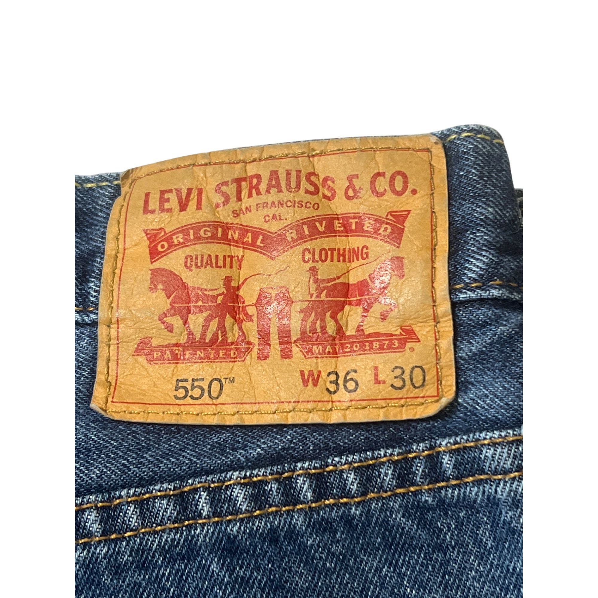 Levi's Levis 550 Original Fit Mens Jeans Relaxed Fit Straight Leg B Size US 36 / EU 52 - 4 Thumbnail