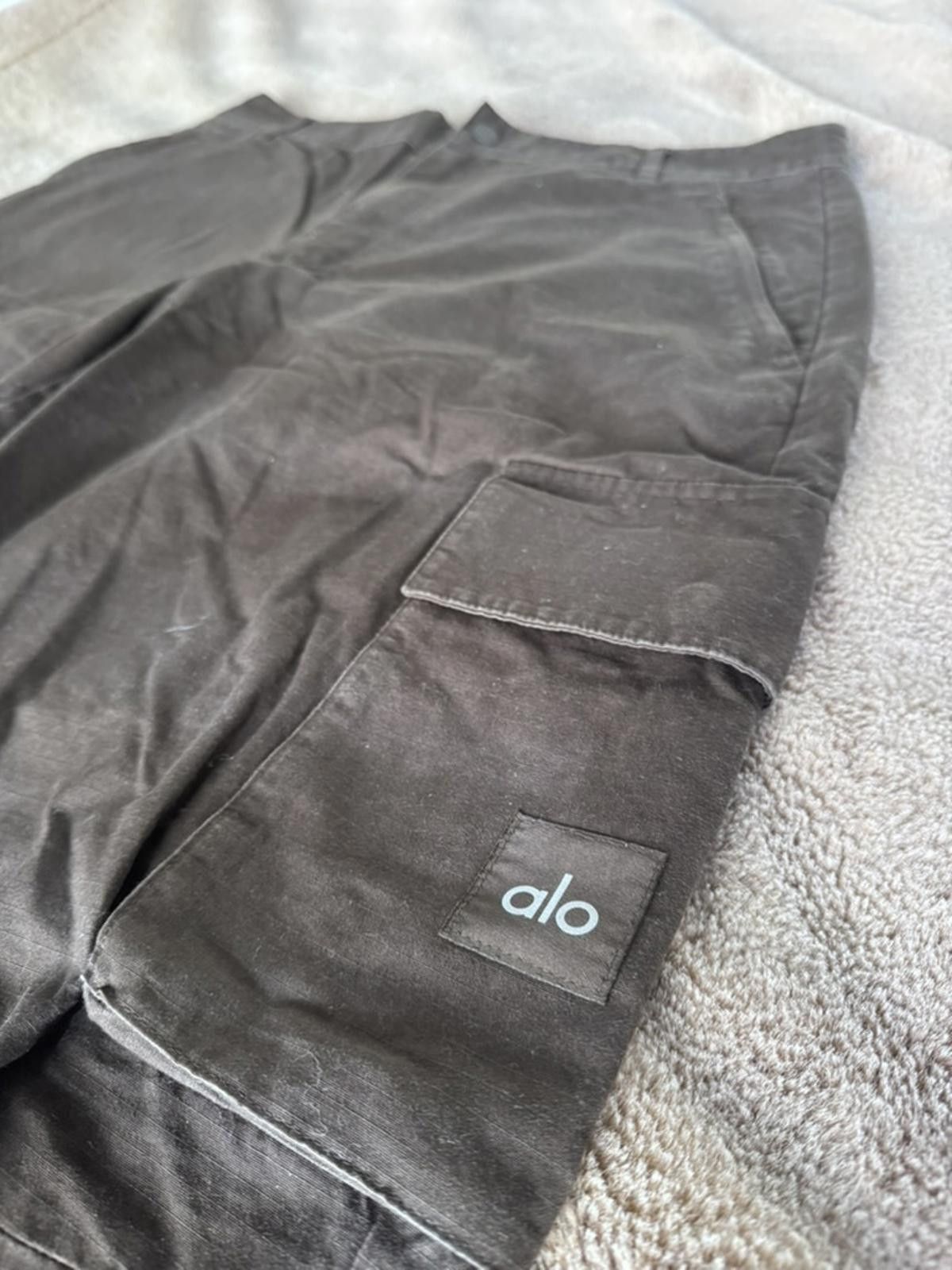 Alo Alo Black Cargo Pants with Pockets Size US 32 / EU 48 - 1 Thumbnail
