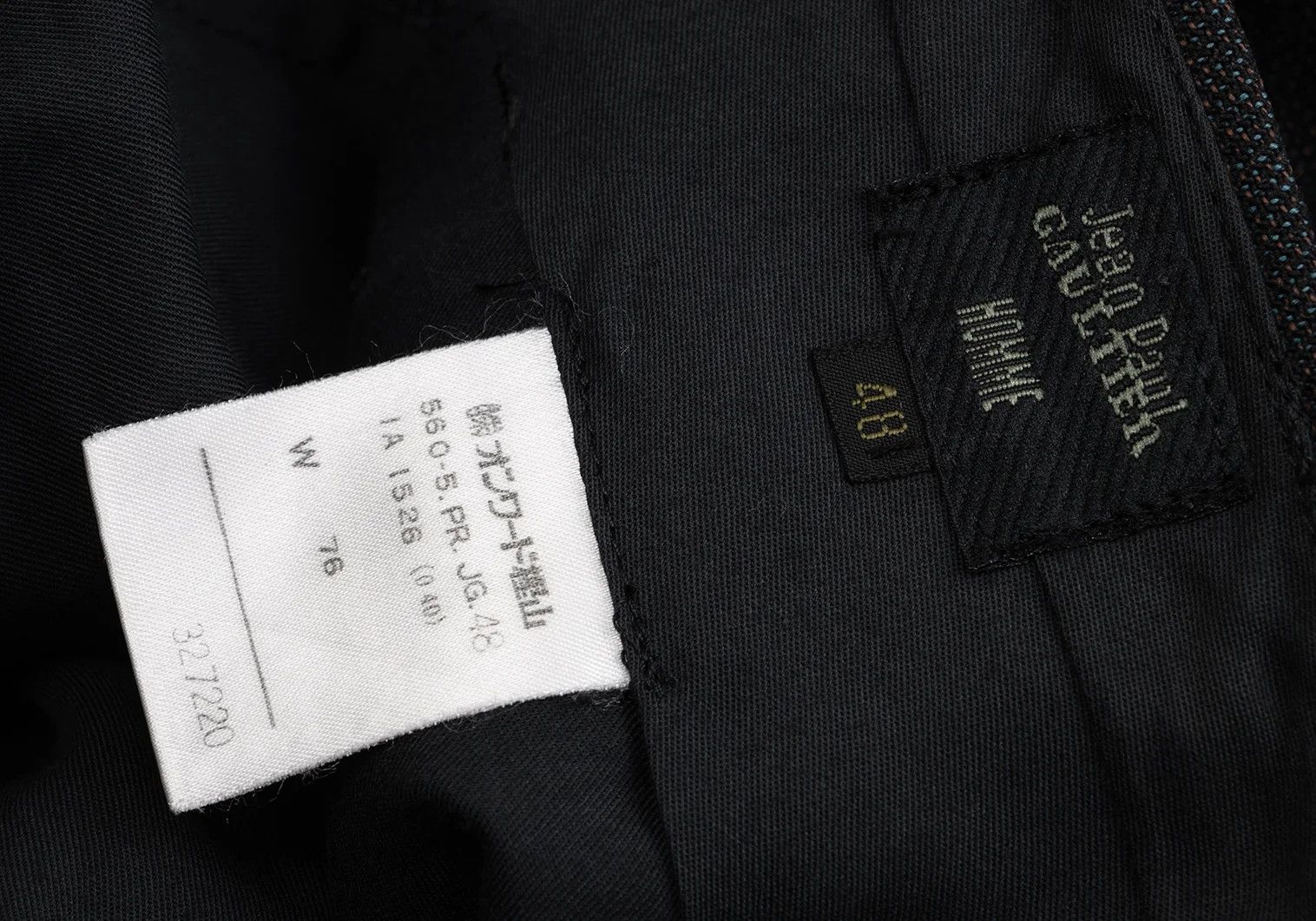 Jean Paul Gaultier Wool Tuck Tapered Pants in Charcoal Size 48 Size US 32 / EU 48 - 17 Thumbnail