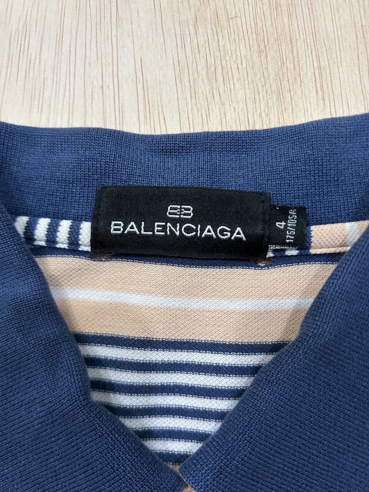 Balenciaga Vintage Balenciaga Stripes Polos Size US M / EU 48-50 / 2 - 4 Thumbnail