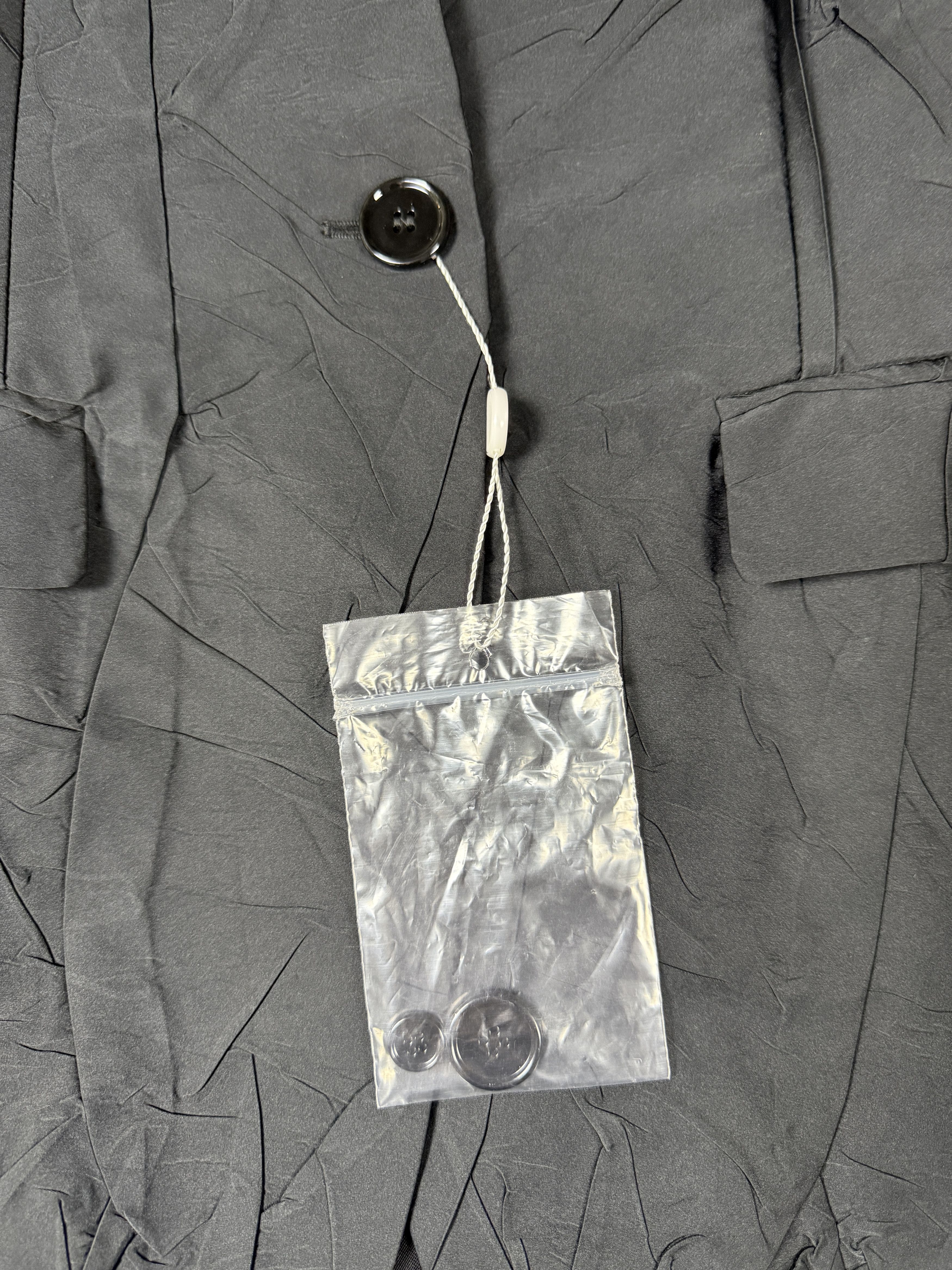 Maison Margiela $1200 MM6 Maison Margiela Crinkled Single Button Blazer Size XS / US 0-2 / IT 36-38 - 10 Thumbnail
