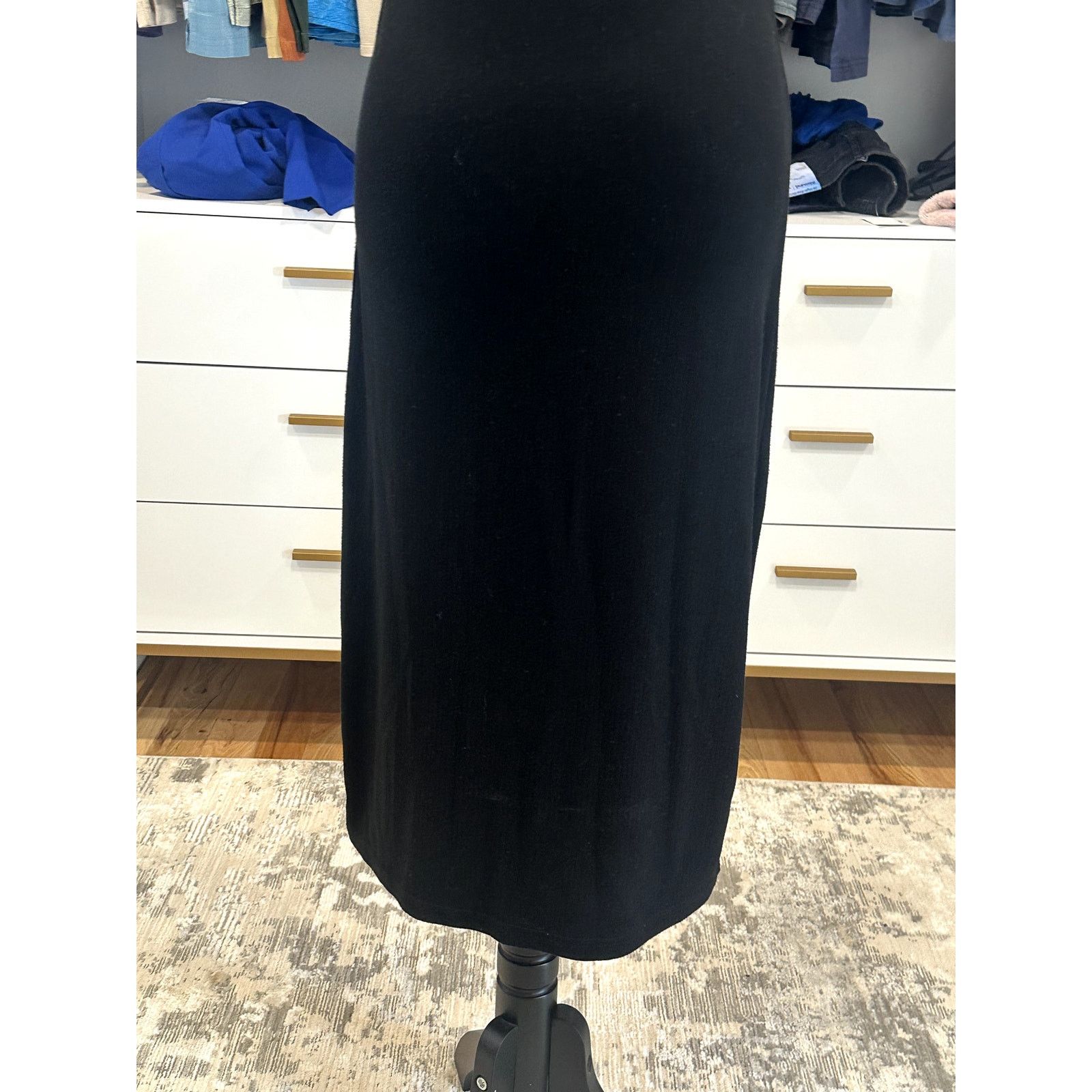 Steve Madden Steve Madden Womens Black Sleeveless Racerback Midi Dress M Size M / US 6-8 / IT 42-44 - 7 Thumbnail
