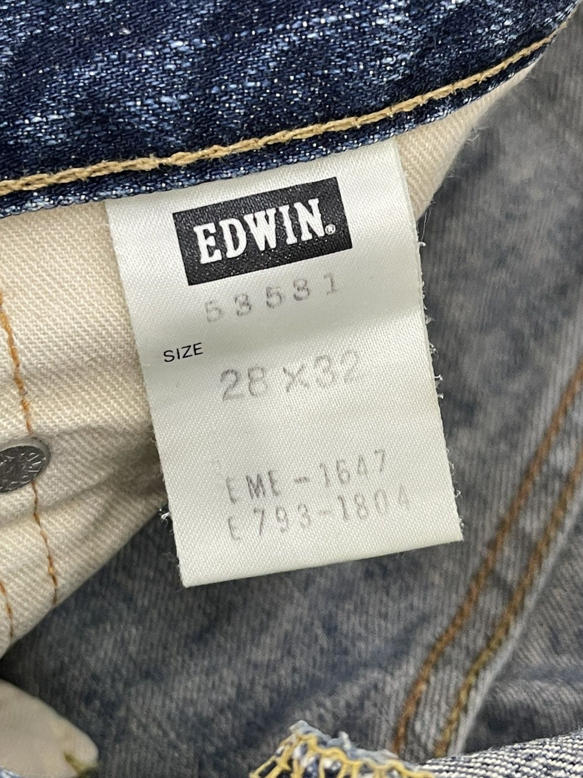 Edwin Flare Jeans Edwin Japan Distress Low Rise Boot Cut 6🟦3 Size US 29 - 19 Thumbnail