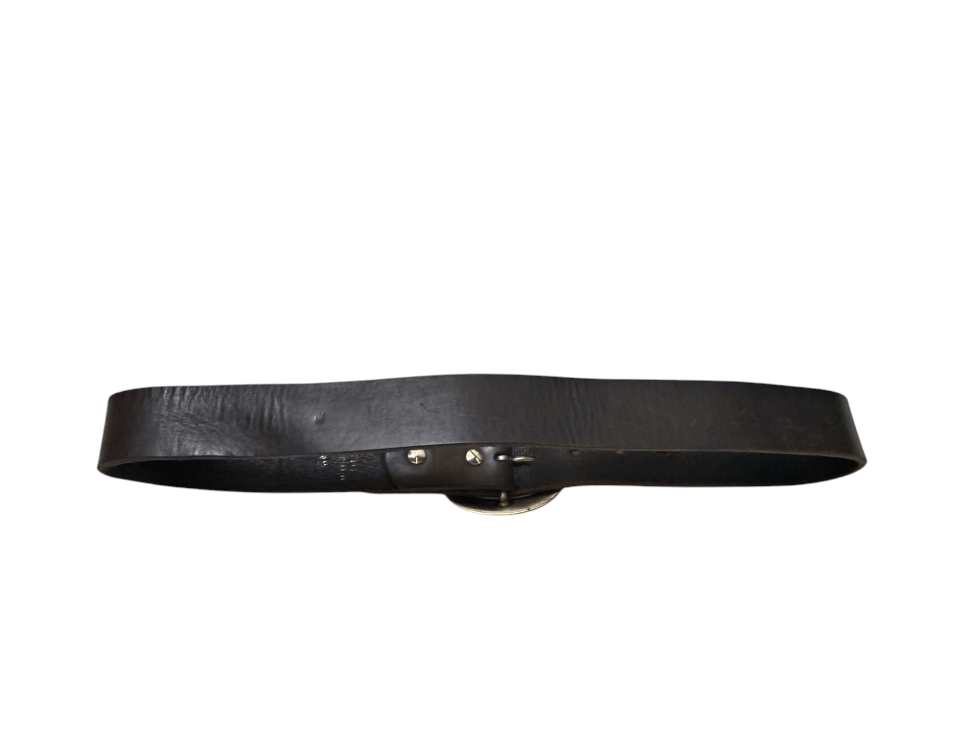 Genuine Leather × Vintage Vintage Leather Belt Size 28-32 Size 32 - 2 Thumbnail