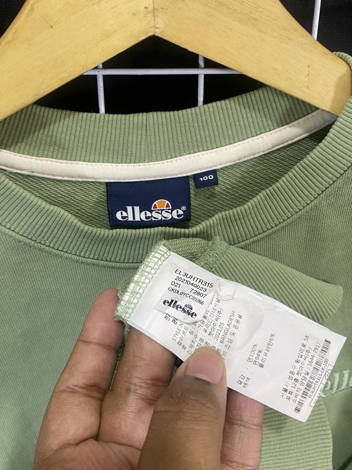 Ellesse ELLESE EMBROIDERED LOGO SWEATSHIRT Size US XL / EU 56 / 4 - 5 Thumbnail