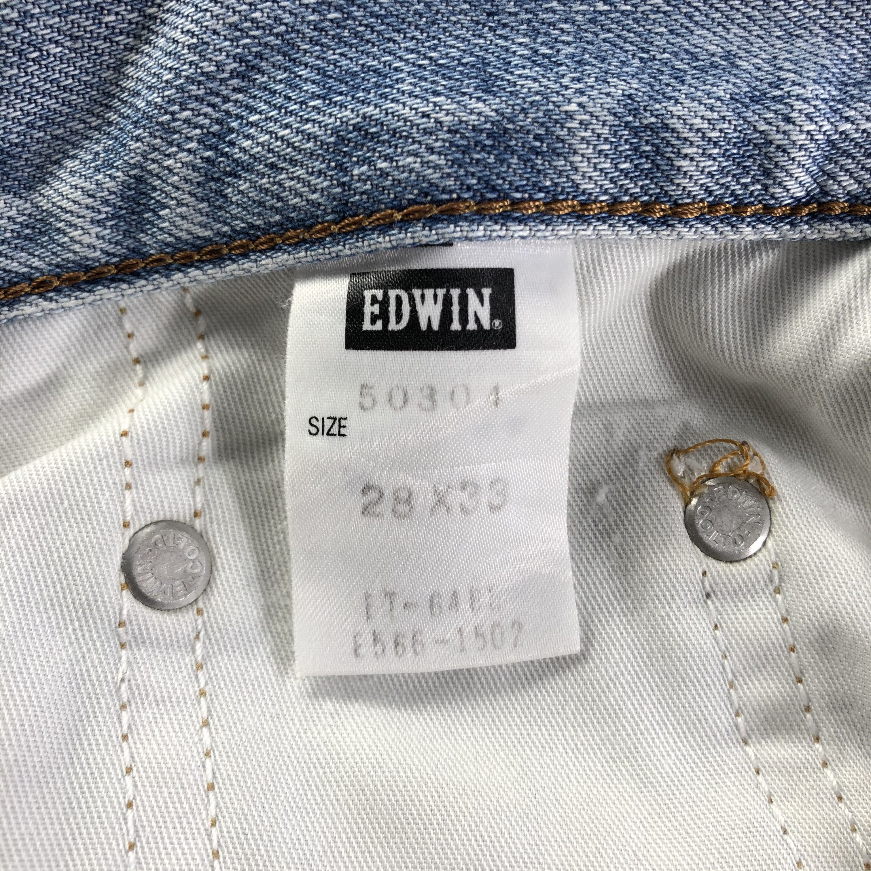 Edwin × Vintage Vintage Blue Wash Edwin 503 Jeans-JM3328 Size 29" - 10 Thumbnail