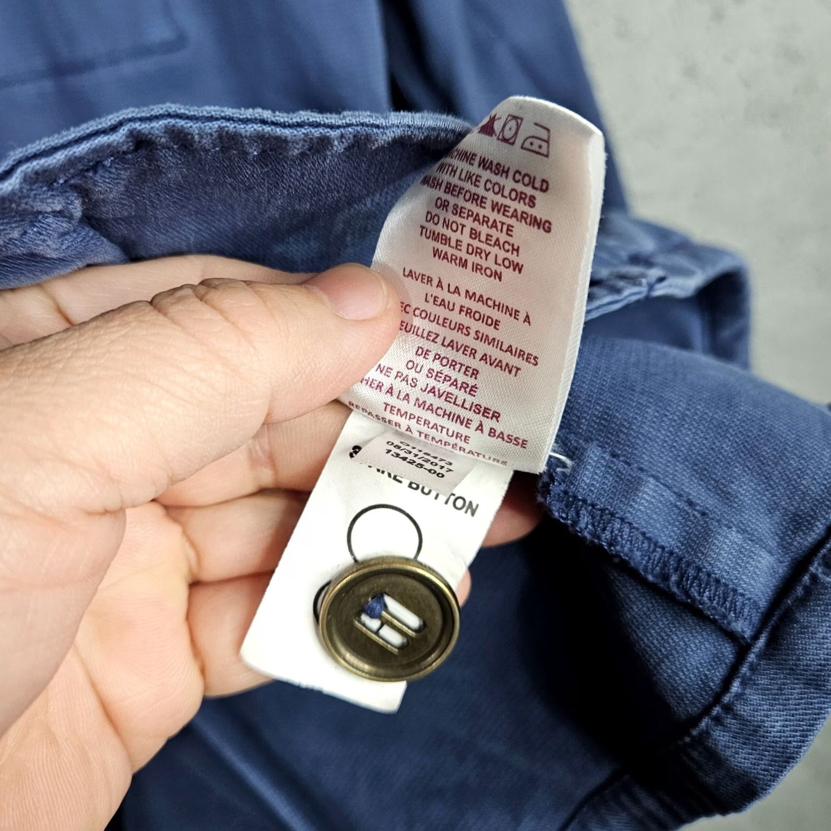 Vintage Aventura Jacket Women's Regular Size L Blue Organic Cotton Button Up Twill Coat Gear Outdoor Style Basic Jacket Size L / US 10 / IT 46 - 6 Thumbnail
