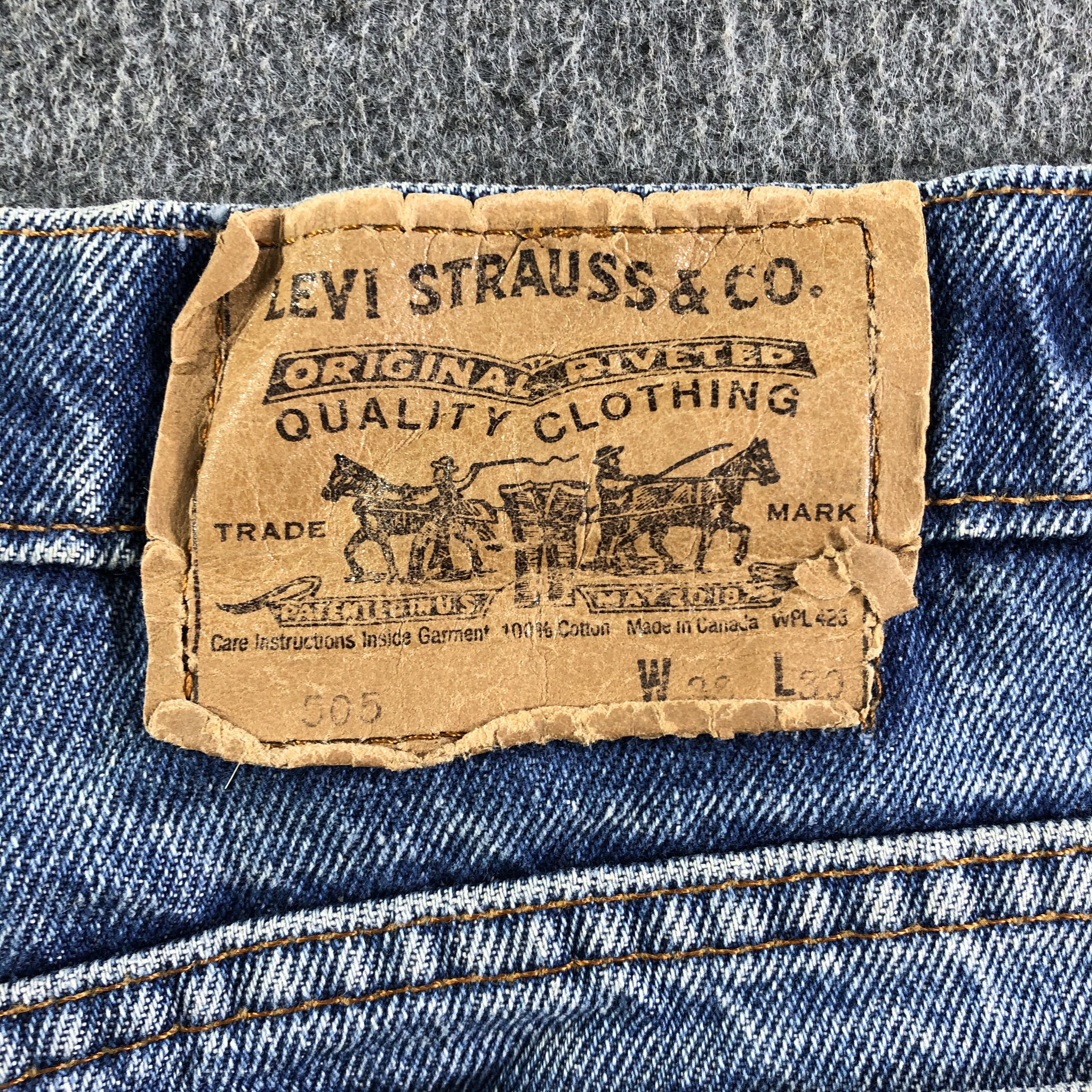 Levi's Vintage Blue Wash Levis 505 Jeans-J4225 Size US 37 - 5 Thumbnail