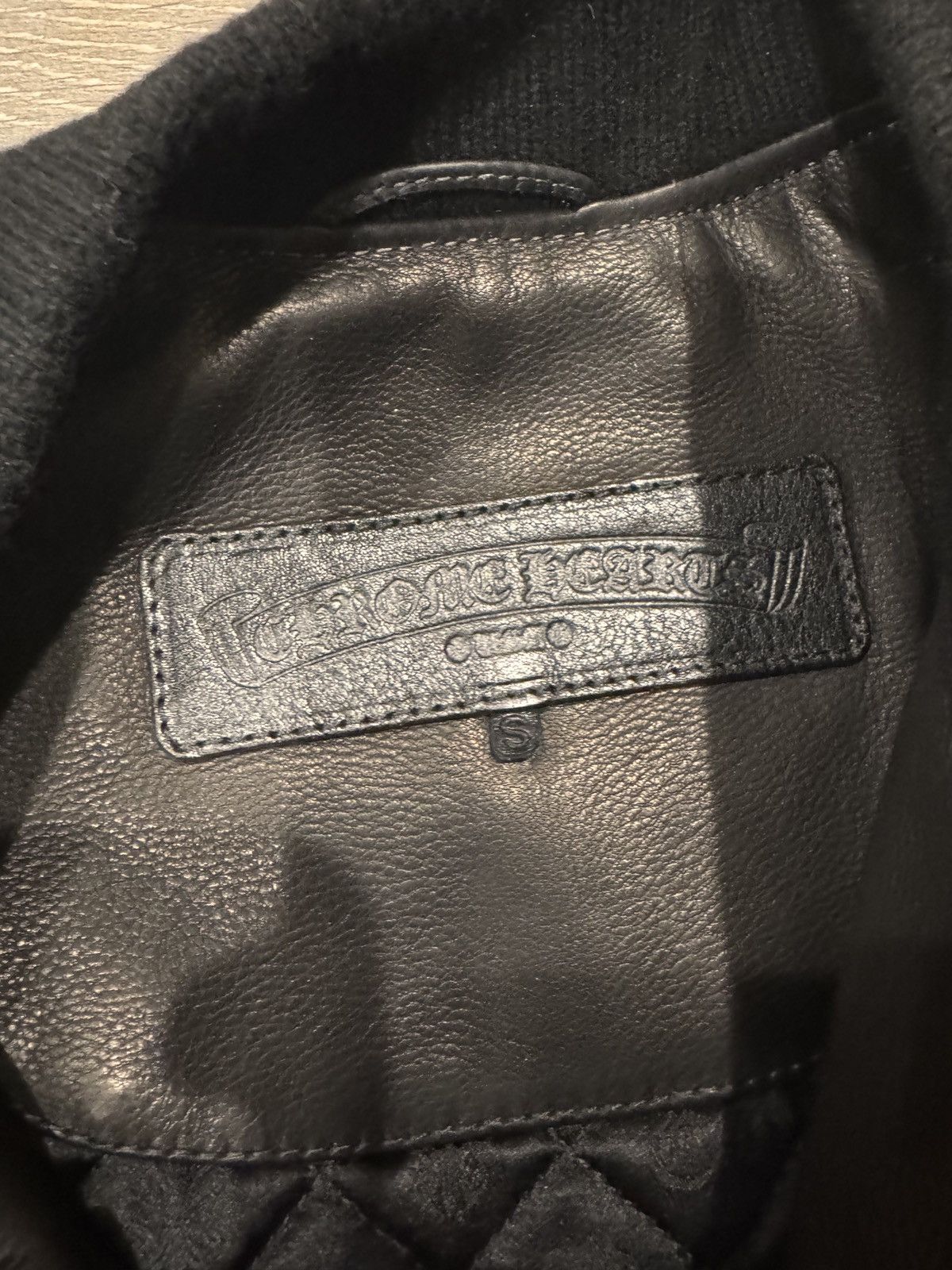 Chrome Hearts Chrome hearts cross patches leather varsity jacket size S Size US S / EU 44-46 / 1 - 5 Thumbnail