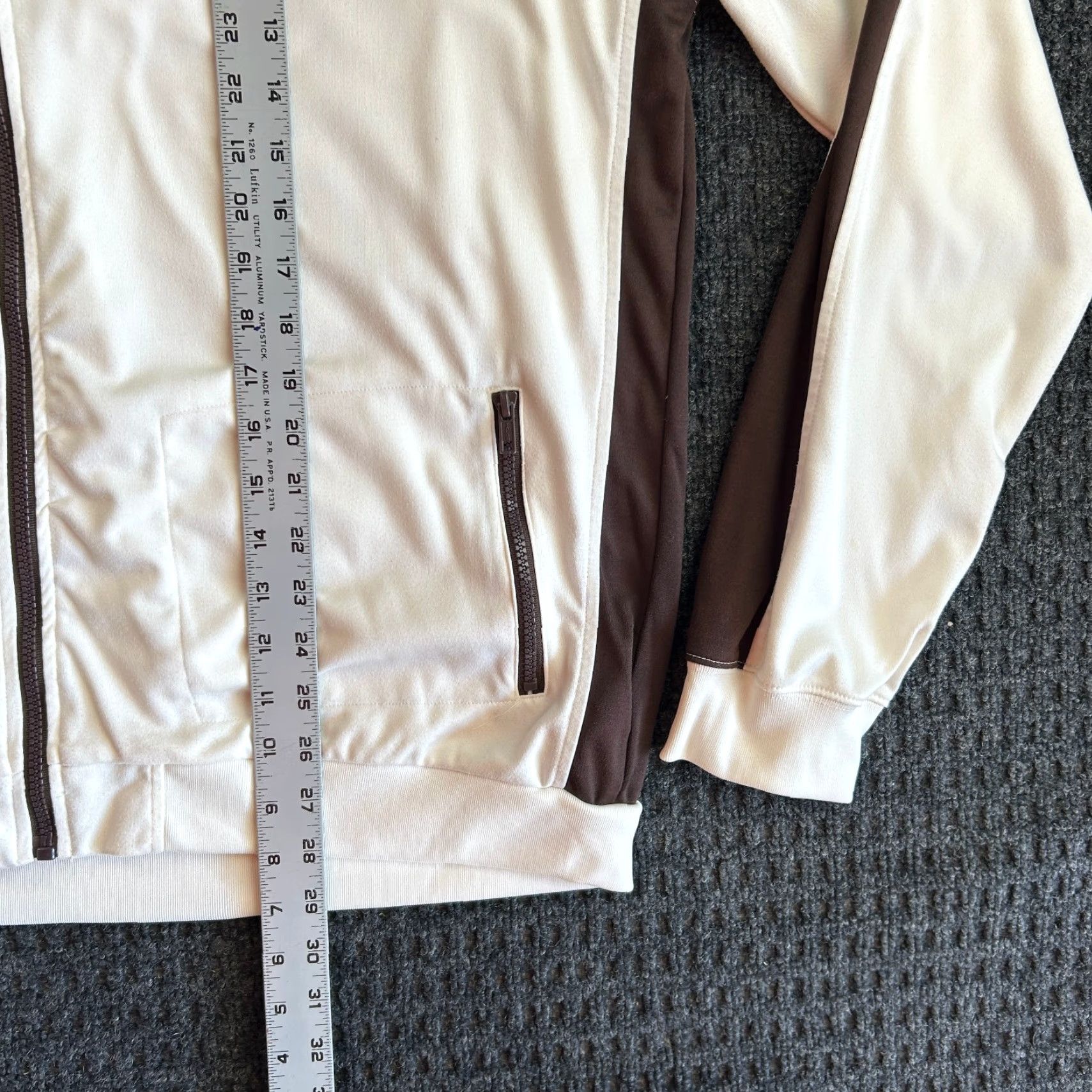 Hurley VINTAGE Hurley Track Jacket Full Zip White Brown Stripe XL Surf Skater Rave Men Size US XL / EU 56 / 4 - 7 Thumbnail