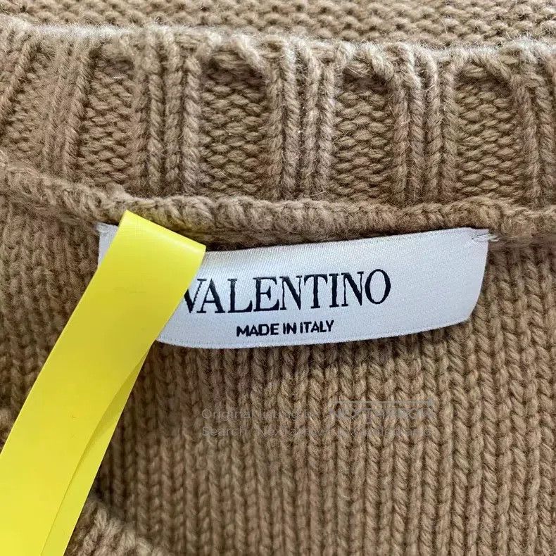Valentino Valentino Stitched sheepskin pocket cashmere sweater knitt Size S / US 4 / IT 40 - 4 Thumbnail