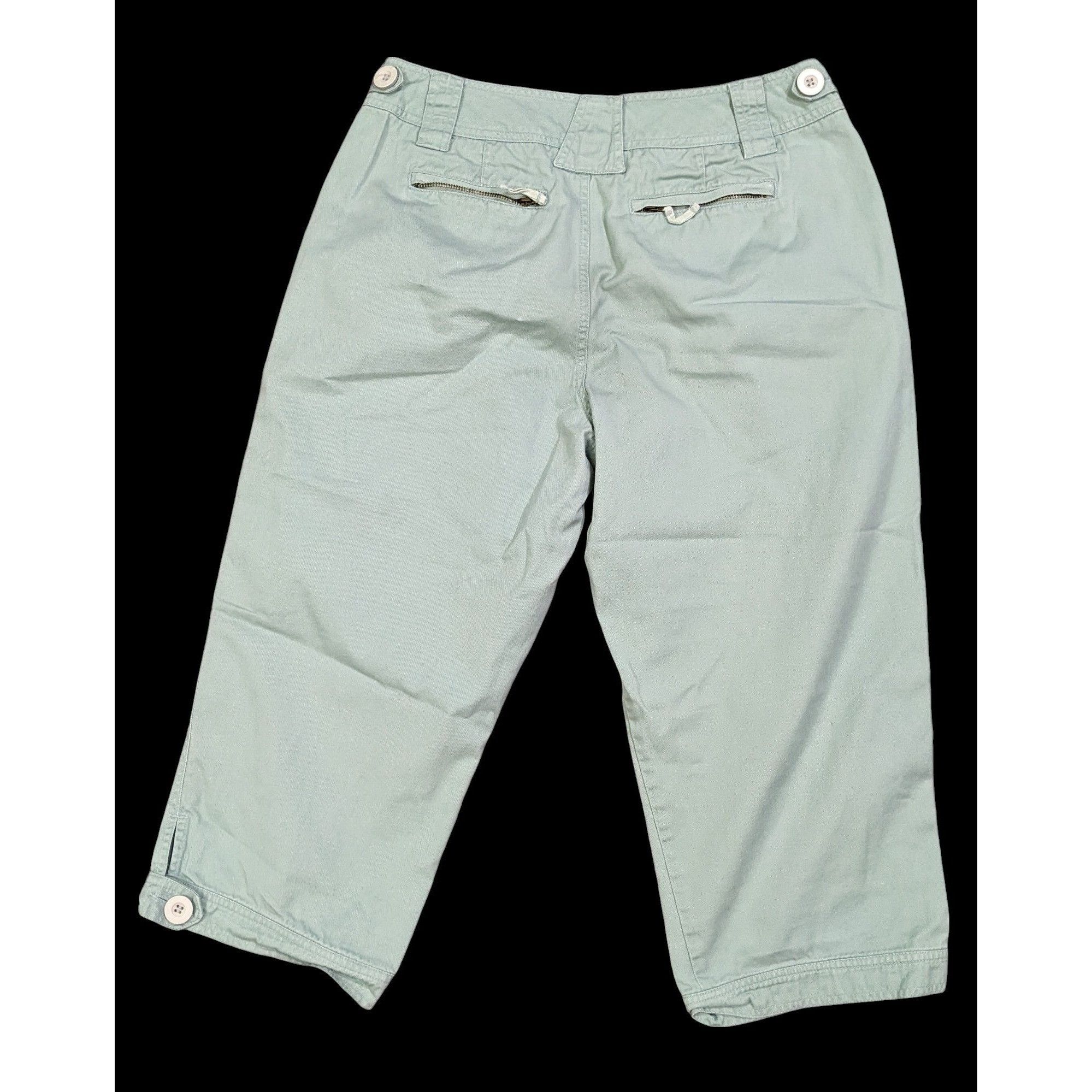 Other Preppy Mint Green Capris by Khakis International Design Size 32" / US 10 / IT 46 - 2 Thumbnail
