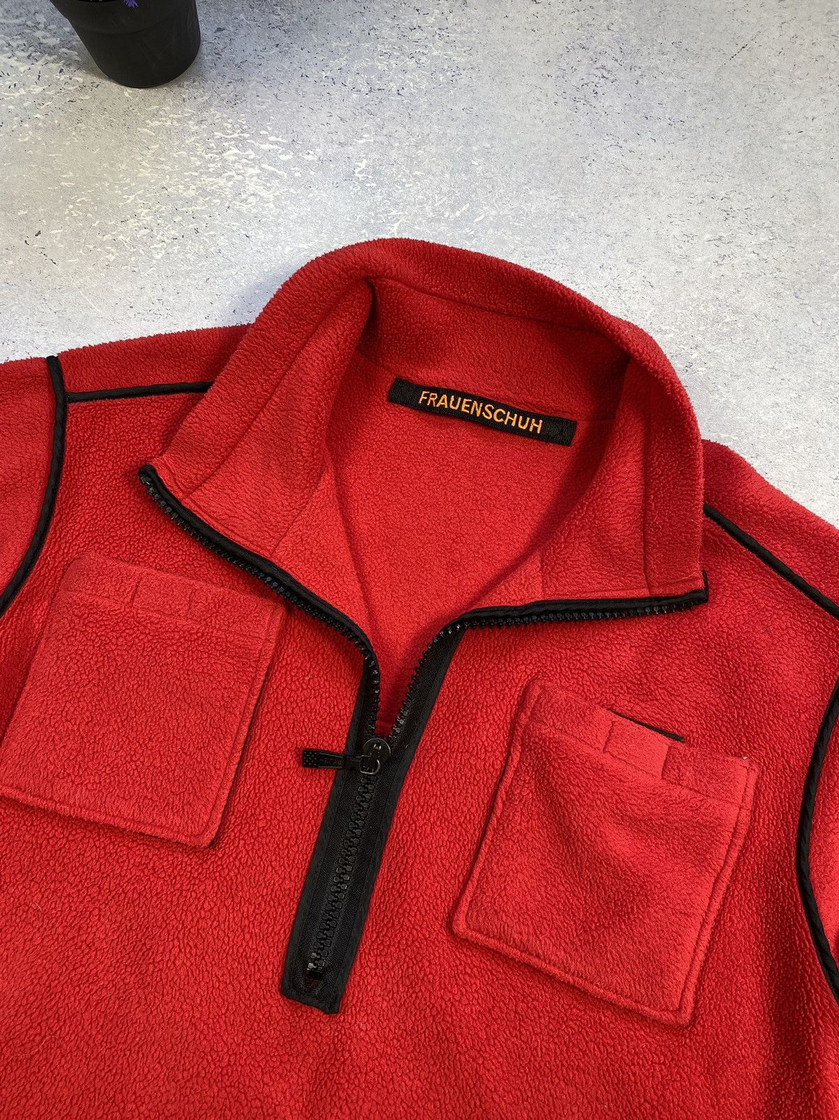 Frauenschuh Men’s Red FRAUENSCHUH Polartec Fleece Jacket Size Small Size US S / EU 44-46 / 1 - 3 Thumbnail