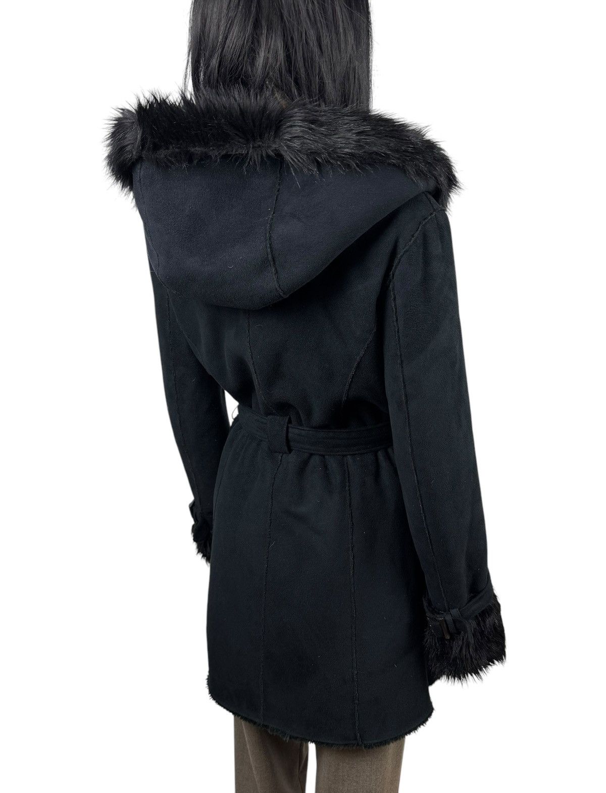 Armani Armani Jeans Faux Fur Coat Belted Hooded size US2 EU38 Size XS / US 0-2 / IT 36-38 - 8 Thumbnail