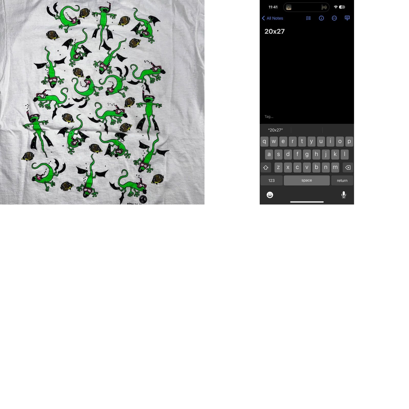 Fruit Of The Loom VINTAGE Fruit of the Loom T-Shirt Men L White Crew Neck Short Sleeve Lizard Fish Gecko 90s 70s 80s 90s VTG Classic Fan Favorite Size US L / EU 52-54 / 3 - 8 Thumbnail