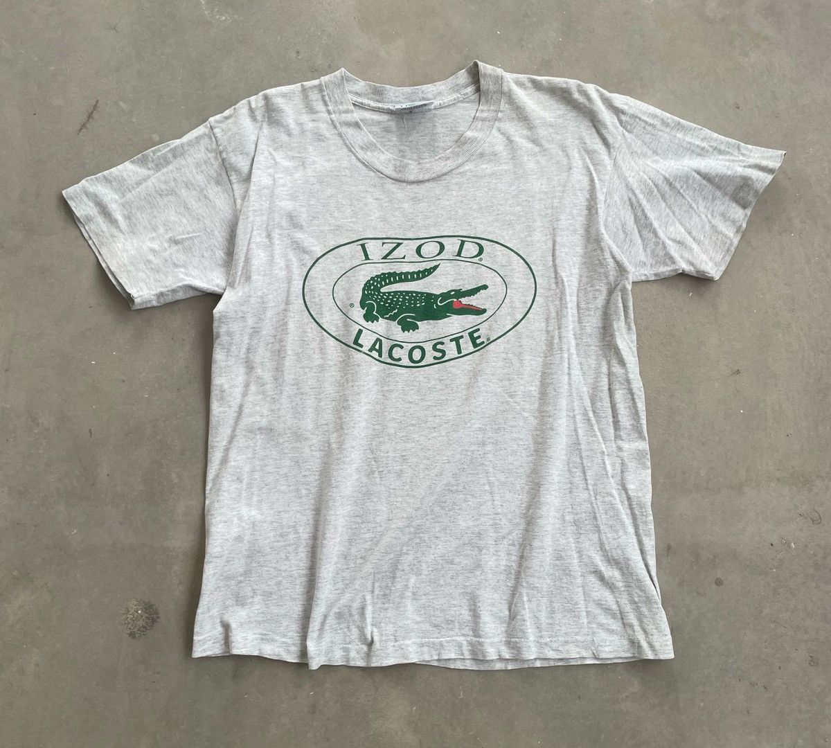 Lacoste × Vintage VINTAGE LACOSTE BIG LOGO TEE Size US L / EU 52-54 / 3 - 1 Thumbnail