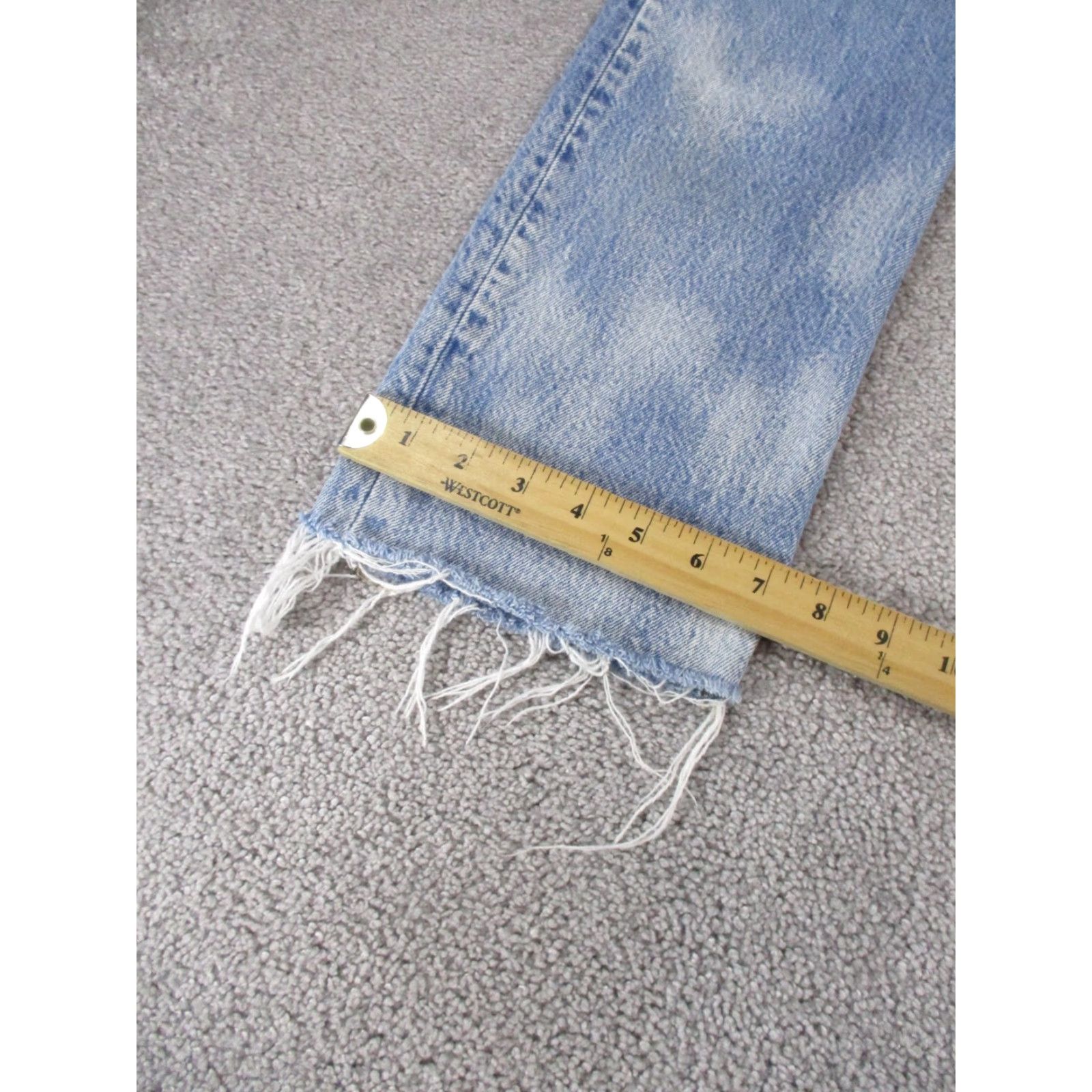 Levi's Levi's 501 Jeans Womens 29 Light Blue Denim Button Fly High Rise Straight Pants Shirt? Size 29" - 6 Thumbnail