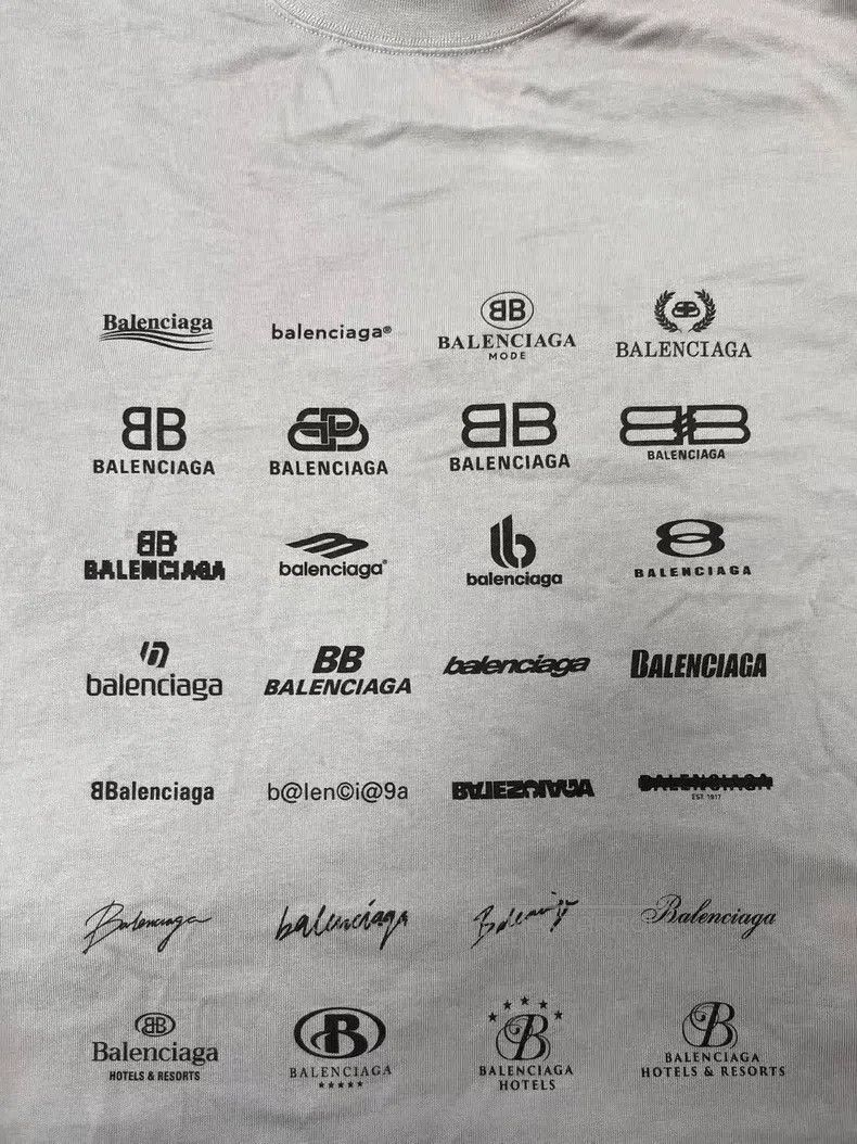 Balenciaga Balenciaga Logo print round neck short sleeve T-shirt, loo Size US L / EU 52-54 / 3 - 3 Thumbnail