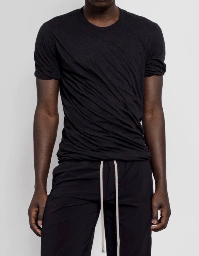 Rick Owens Rick Owens Spiral Layered Short Sleeve T-Shirt - dmc Size US M / EU 48-50 / 2 - 5 Thumbnail