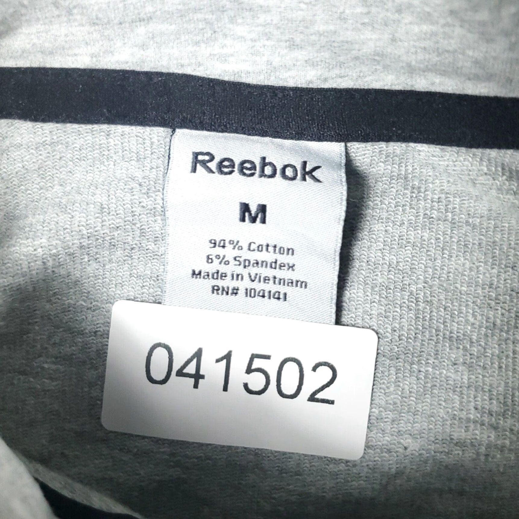 Reebok Reebok Mens Medium Gray 1/4 Zip Casual Pullover Sweatshirt Size US M / EU 48-50 / 2 - 8 Thumbnail