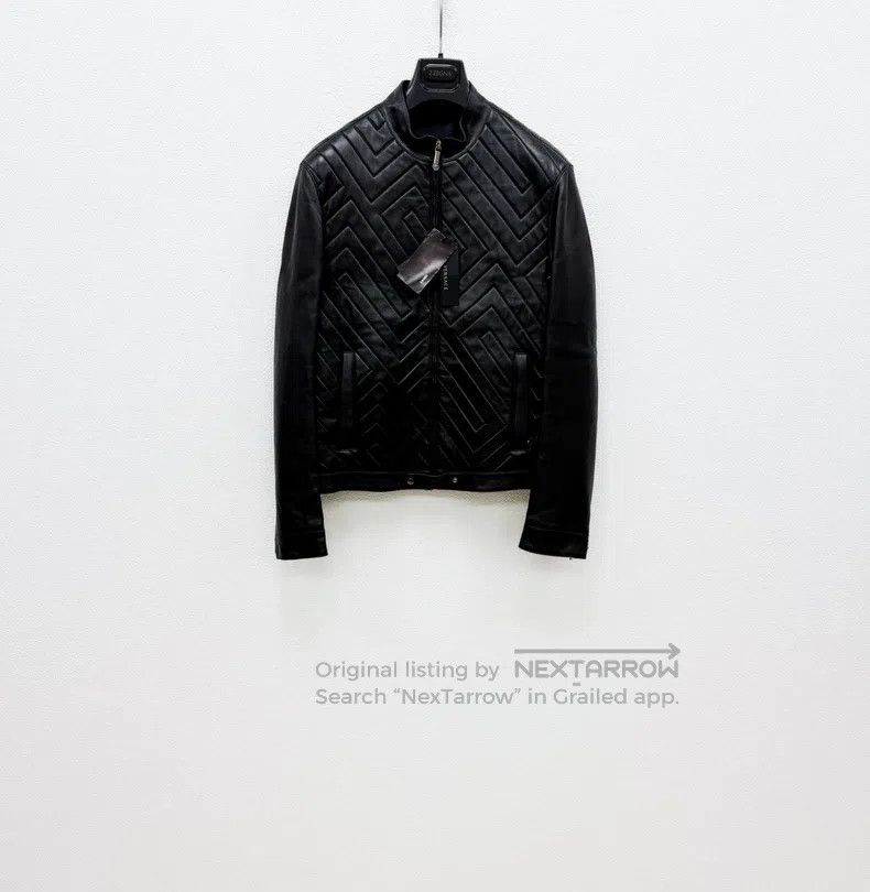Versace Versace Leather coat Size US S / EU 44-46 / 1 - 1 Thumbnail